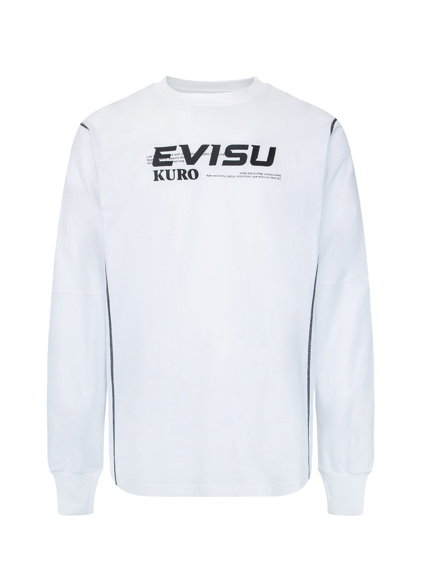 Contrast Stitching Long Sleeve T-shirt