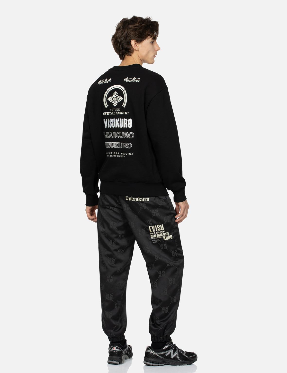 Allover Monogram Jacquard Regular Fit Jogger Pants