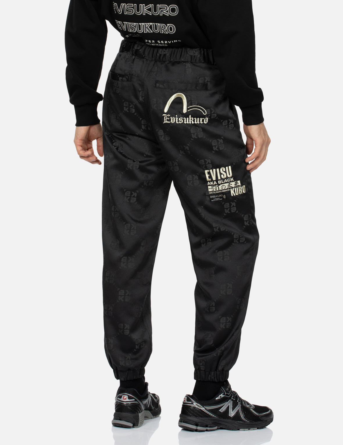 Allover Monogram Jacquard Regular Fit Jogger Pants