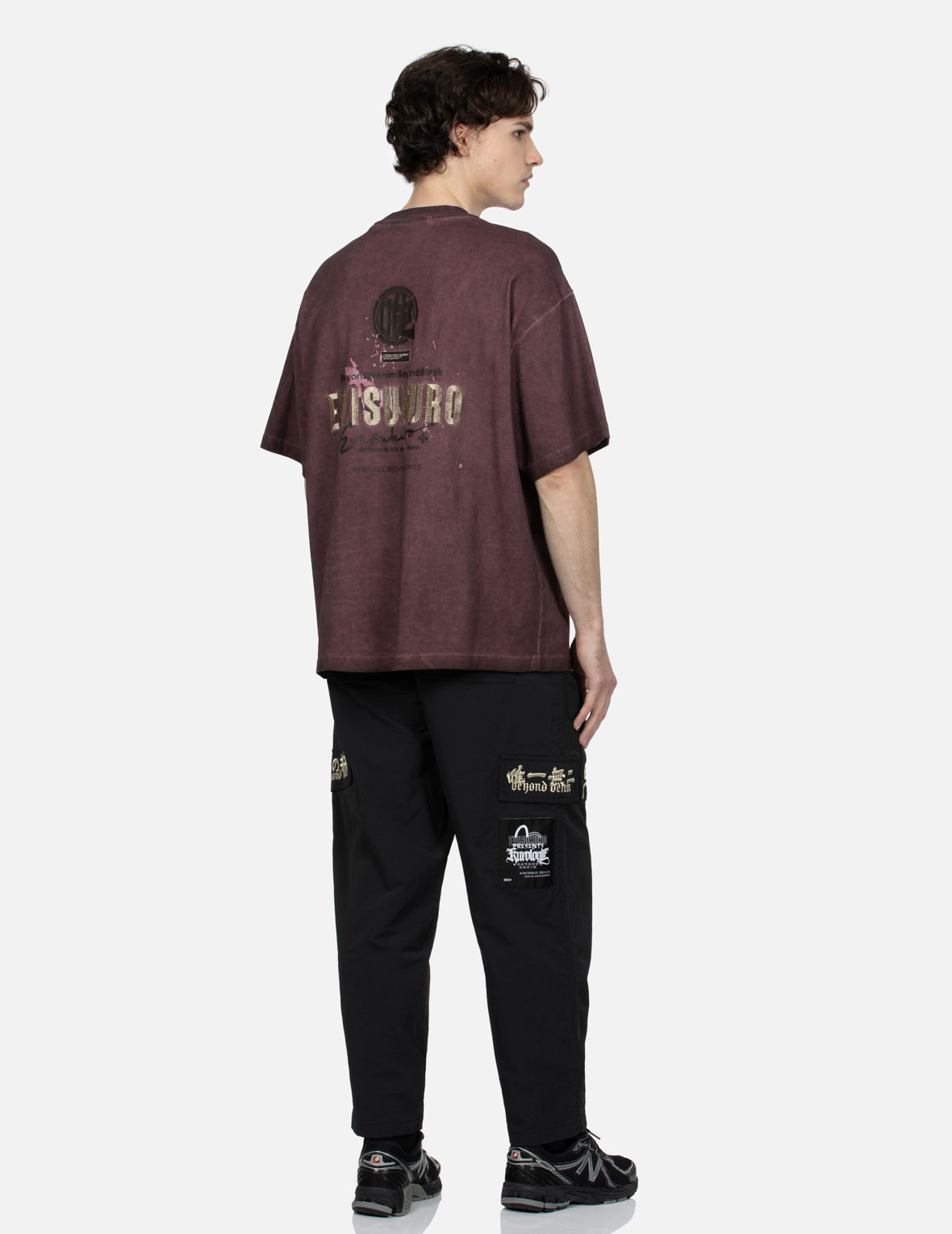 Slogan Embroidery Cargo Fashion fit Pants