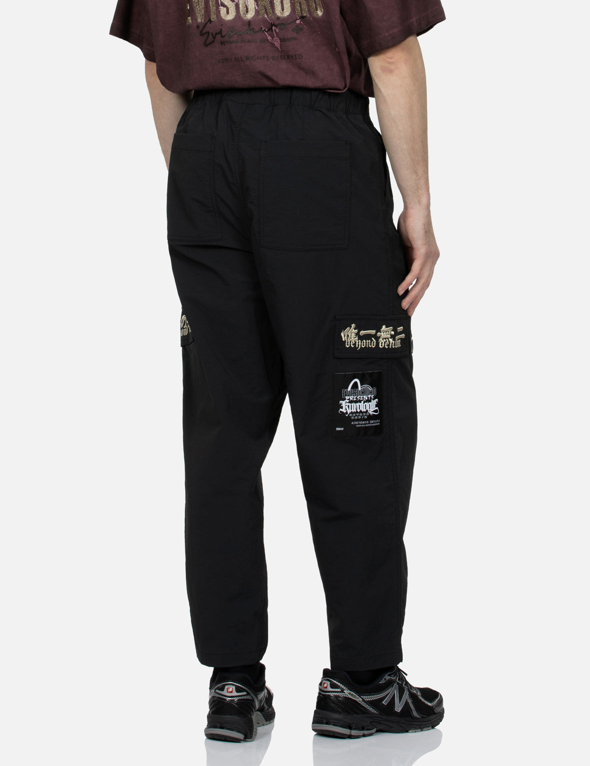 Slogan Embroidery Cargo Fashion fit Pants