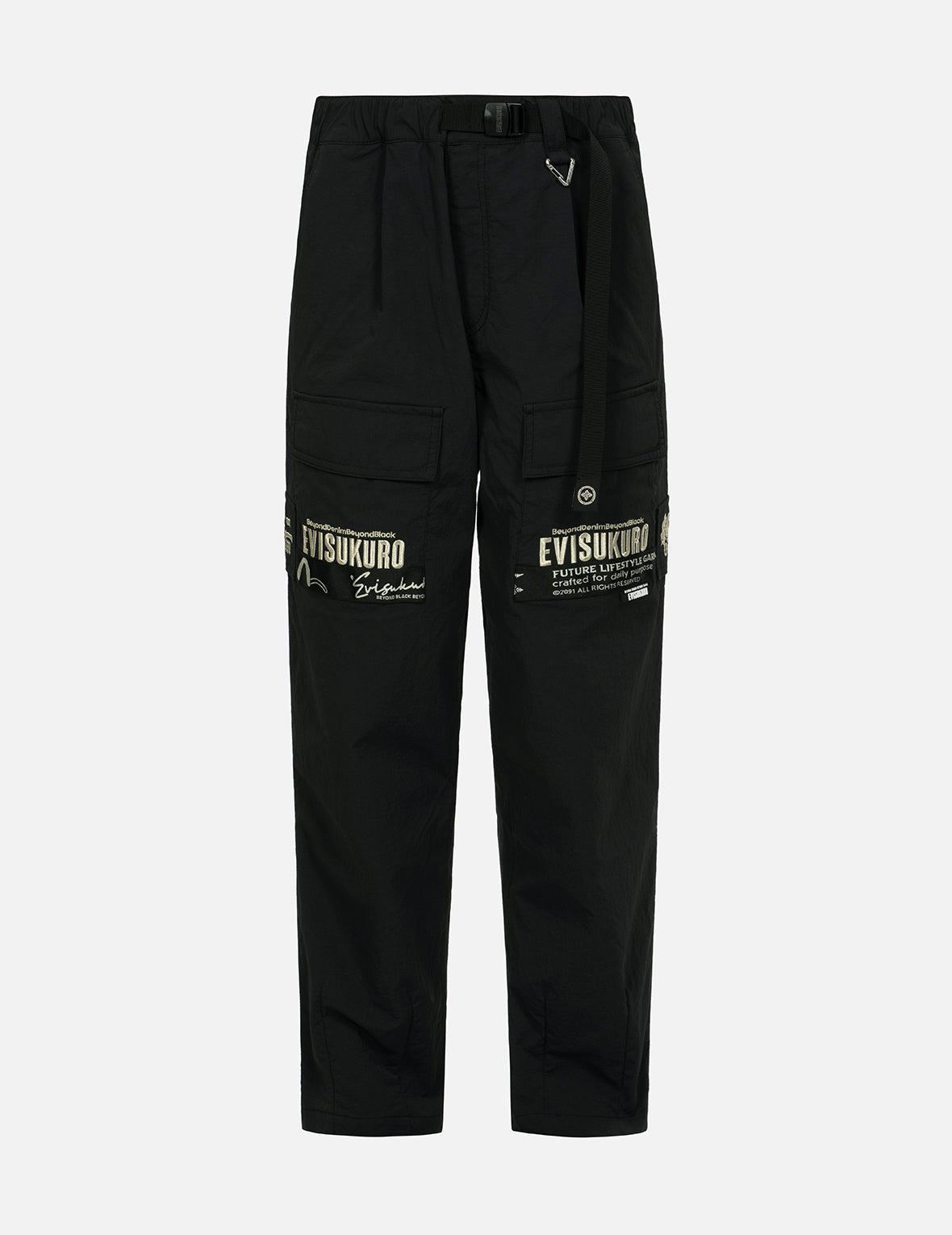 Slogan Embroidery Cargo Fashion fit Pants