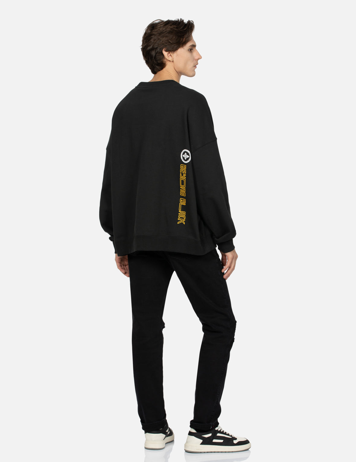 Multi-Logo Print Oversized Sweatshirt