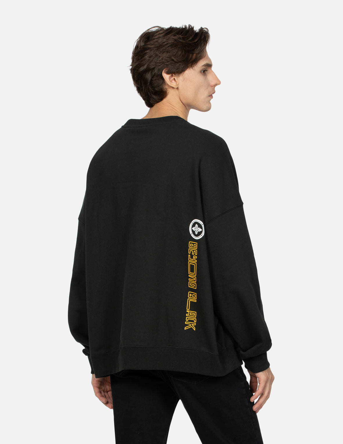 Multi-Logo Print Oversized Sweatshirt