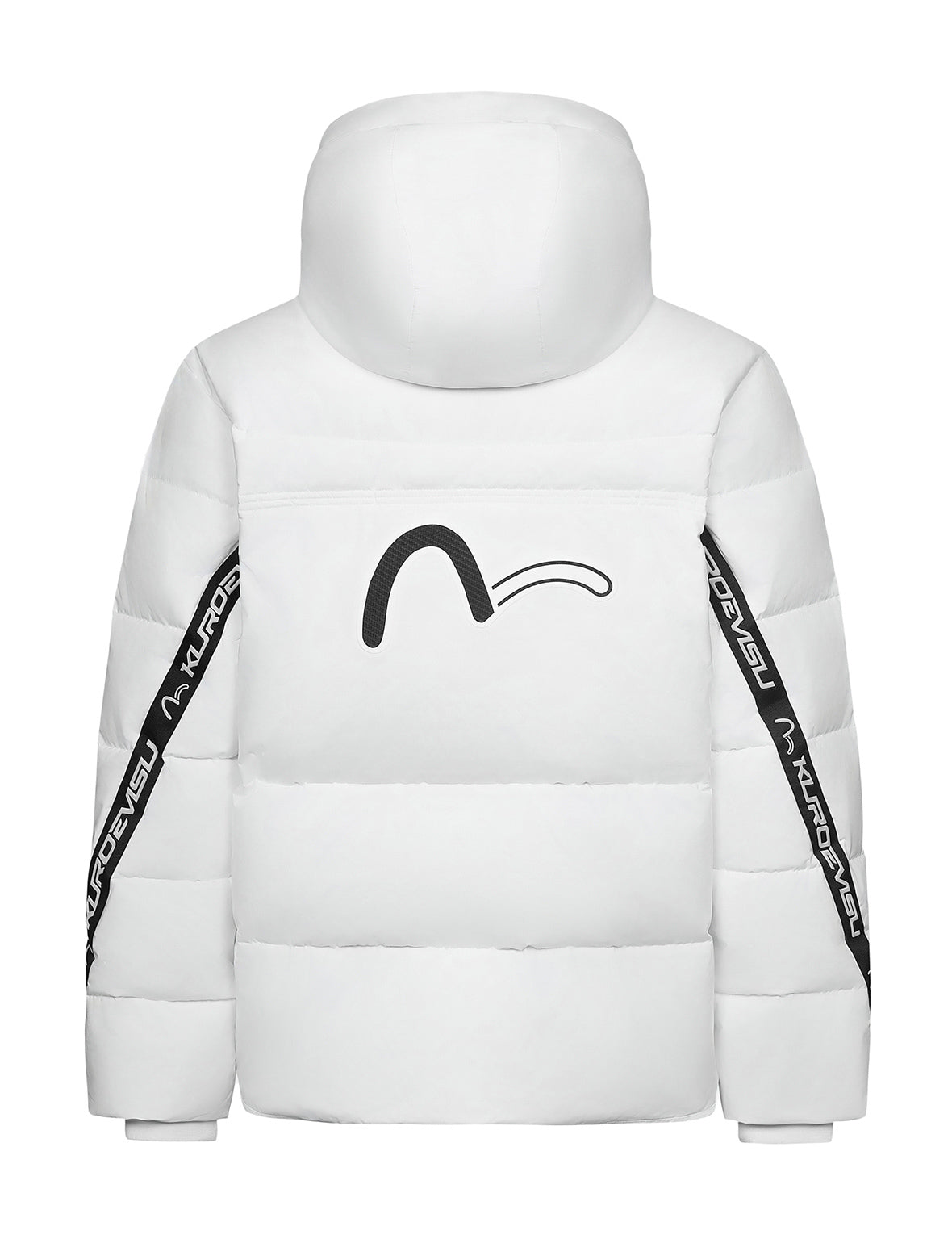 Seagull Print and Logo Tape Regular Fit Down Jacket – EVISU
