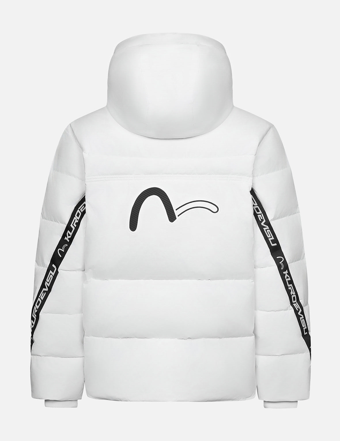 Seagull Print and Logo Tape Regular Fit Down Jacket – EVISU