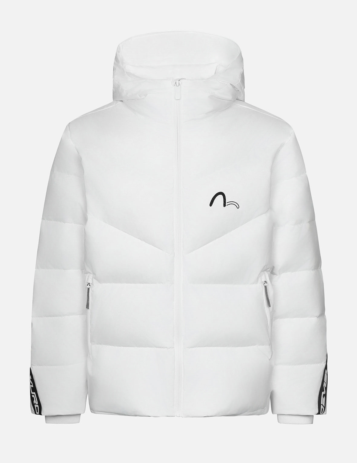 Seagull Print and Logo Tape Regular Fit Down Jacket – EVISU
