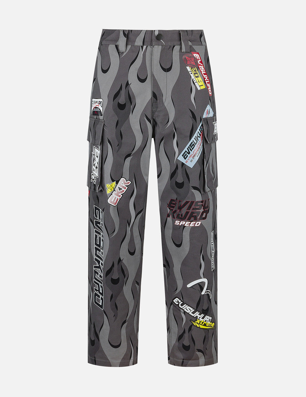 Racing Camouflage Wide-leg Cargo Pants – EVISU