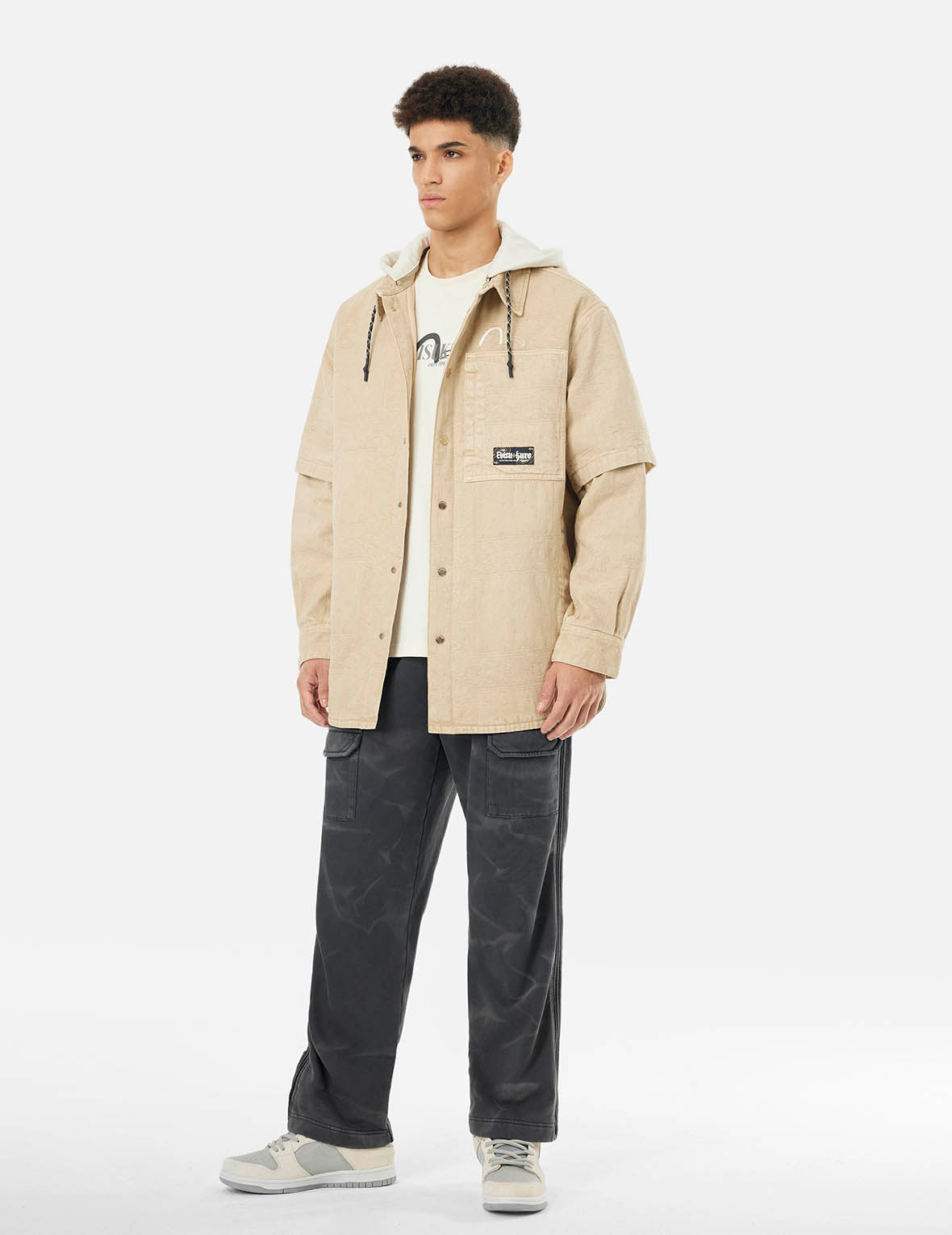 Daicock Print Relax Fit Denim shirt – EVISU