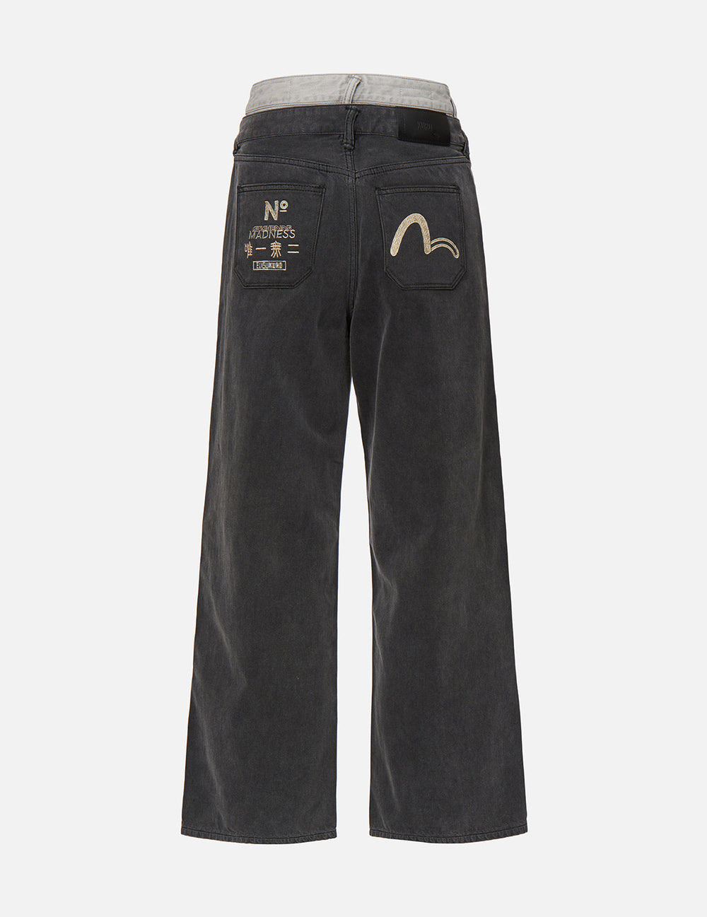 Double Waistband Wide Leg Jeans – EVISU 