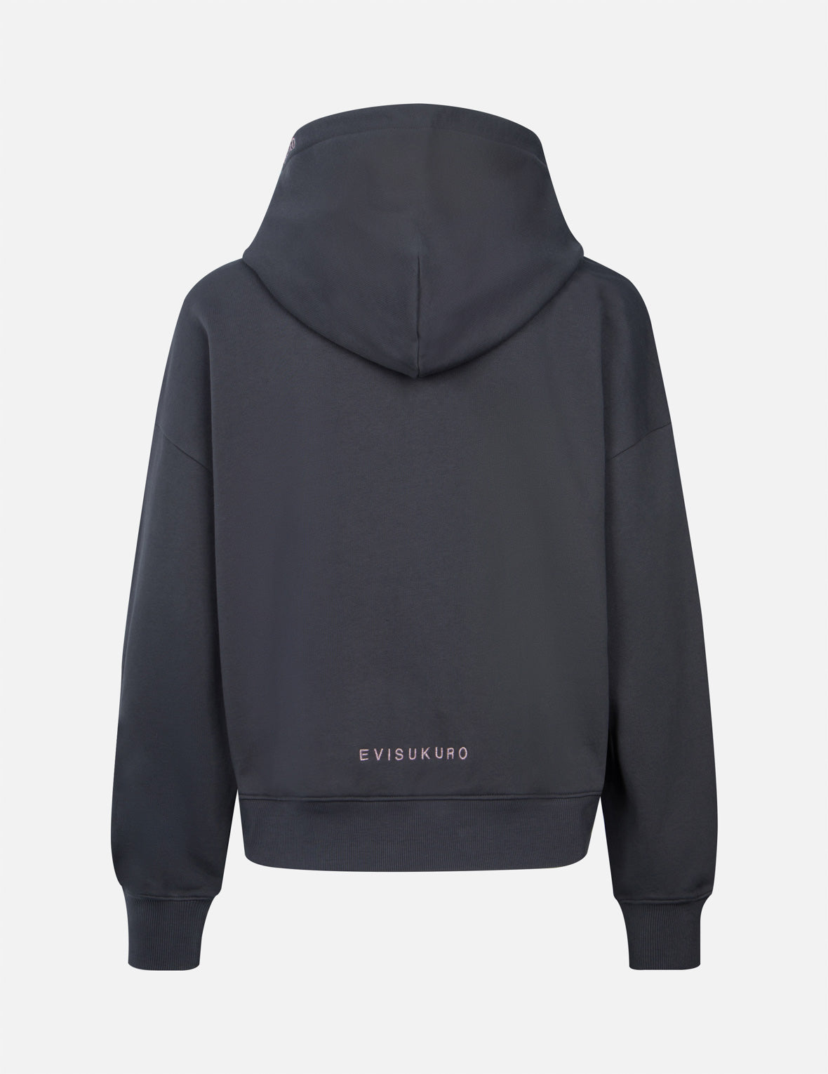 Seagull Print and Slogan Embroidery Oversized Hoodie