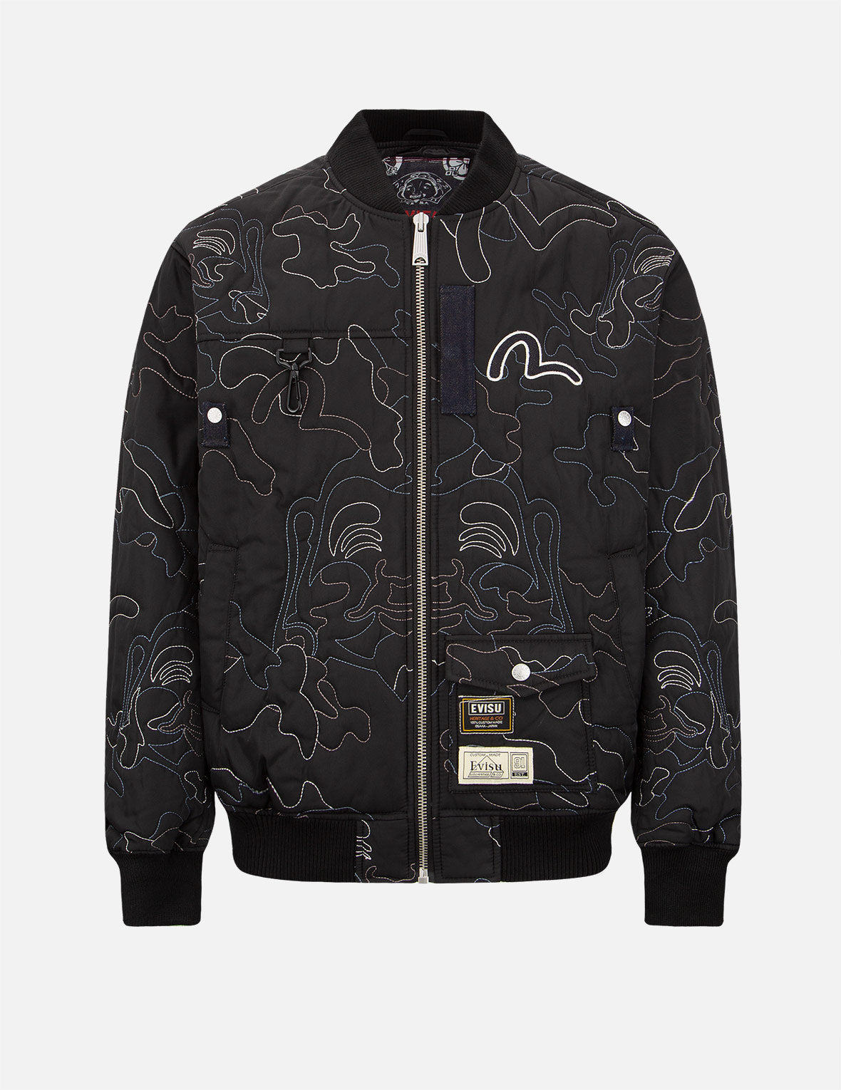 Allover Camouflage Outline Quilted Jacket – EVISU