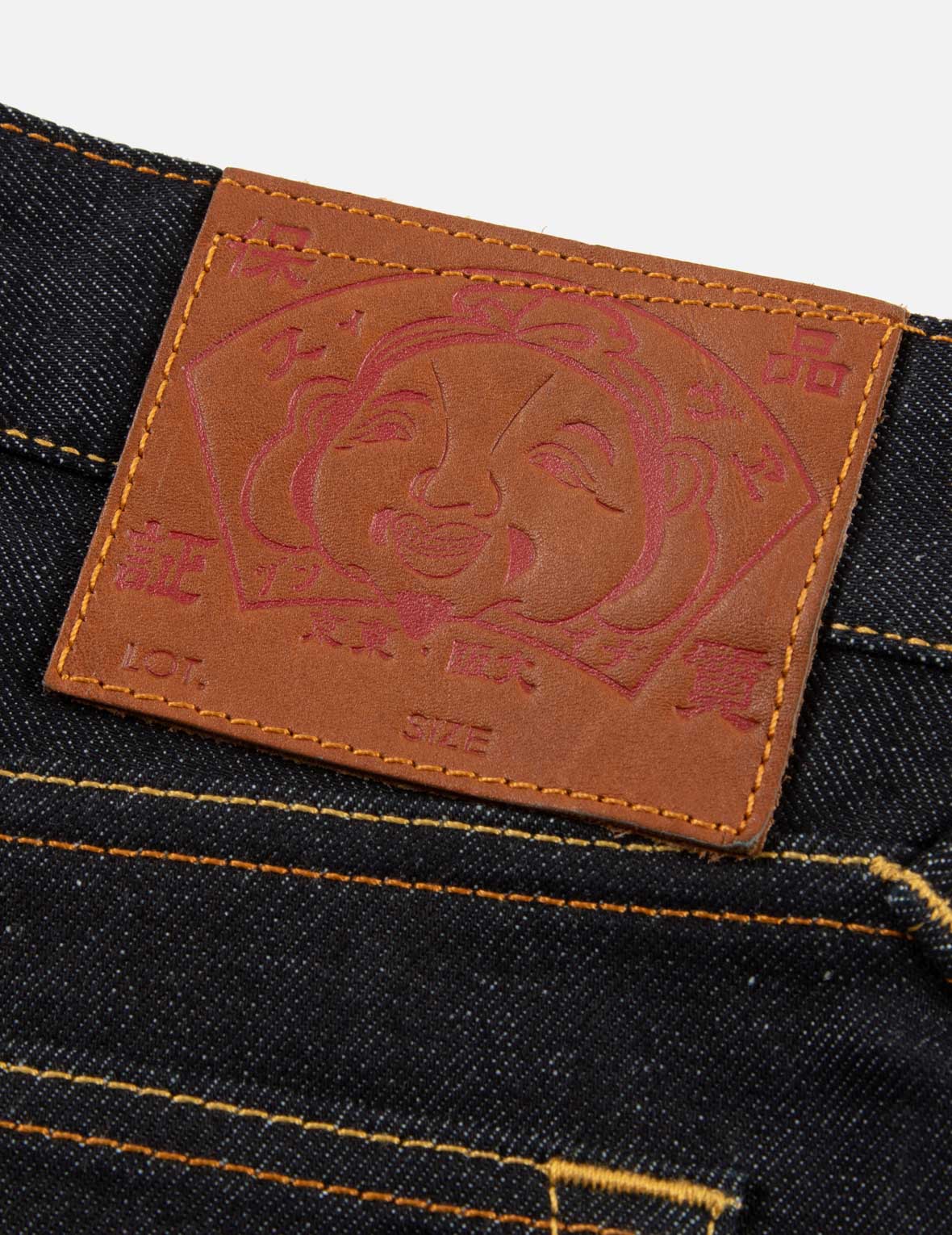 Seagull Print Baggy Fit Denim Jeans #2000