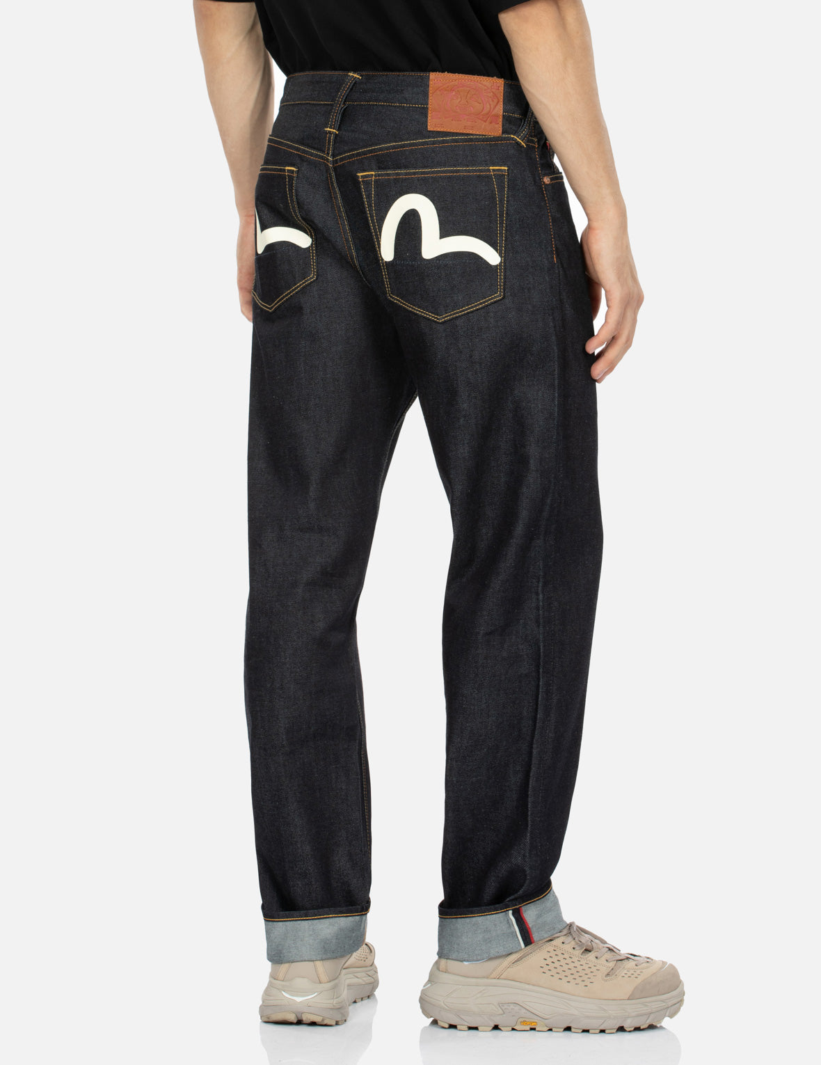 Seagull Print Baggy Fit Denim Jeans #2000