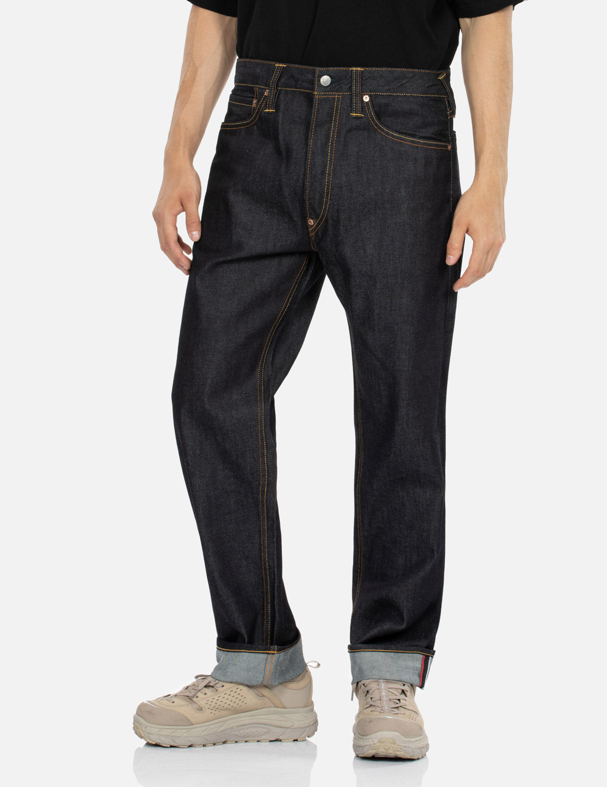 Seagull Print Baggy Fit Denim Jeans #2000