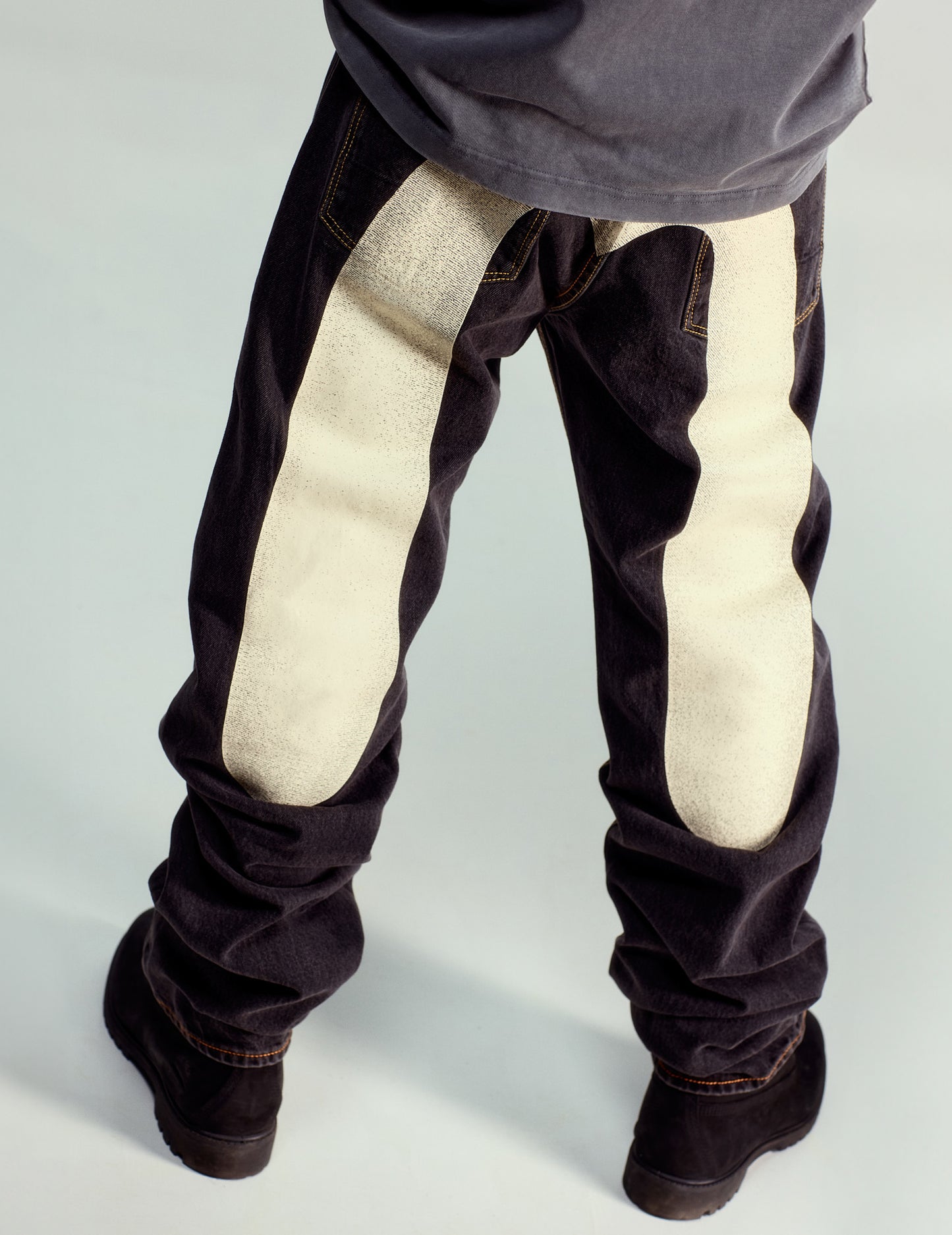 Daicock Print Baggy Fit Denim Jeans #2000