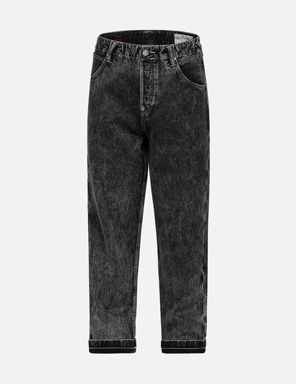 Seagull Print Loose Fit Straight-leg Denim Jeans – EVISU