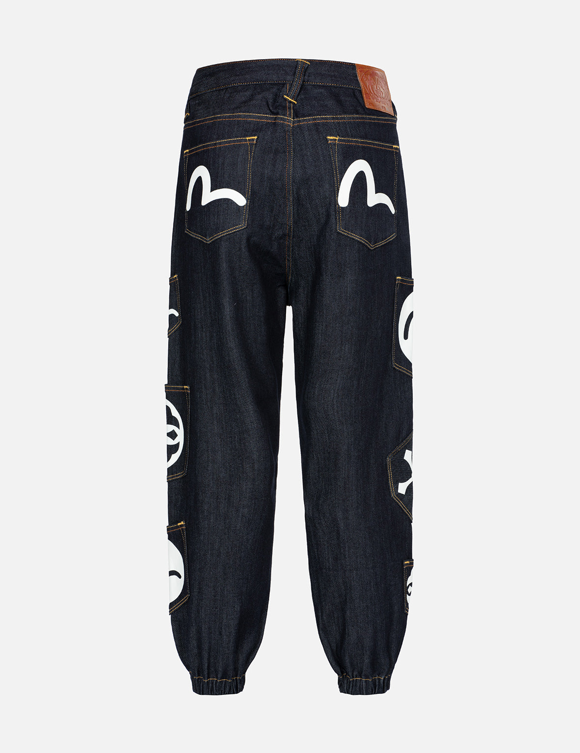 Multi-Pocket Loose Fit Denim Jogger Pants