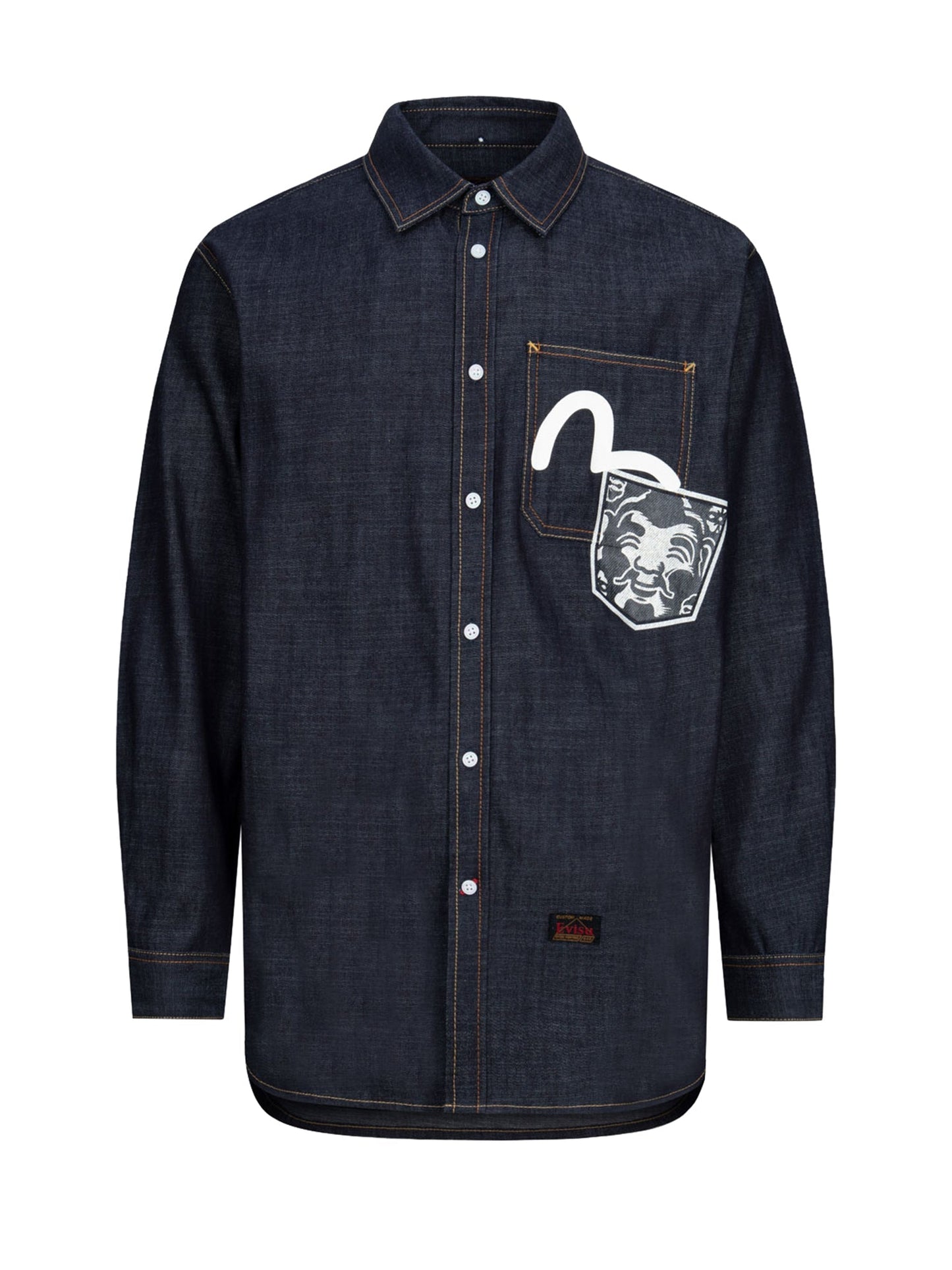 Daicock Print Relax Fit Denim shirt