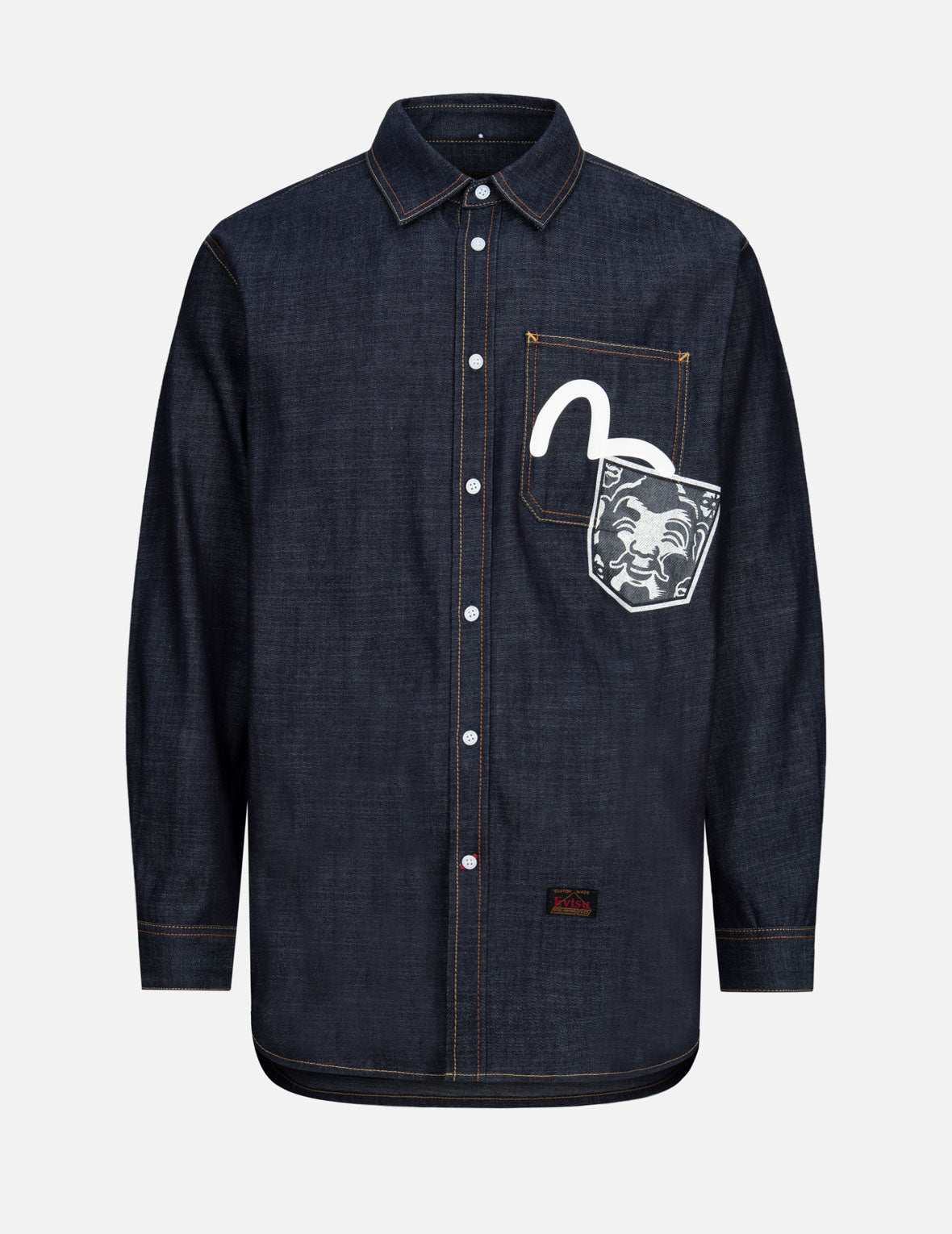 Daicock Print Relax Fit Denim shirt