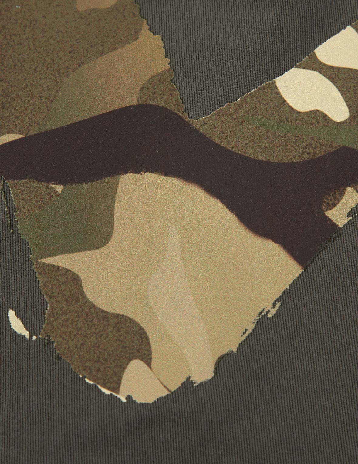Camouflage Brushstroke Daicock Print Relax Fit Shirt