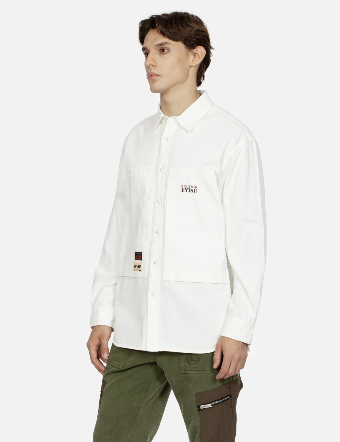 Camouflage Brushstroke Daicock Print Relax Fit Shirt