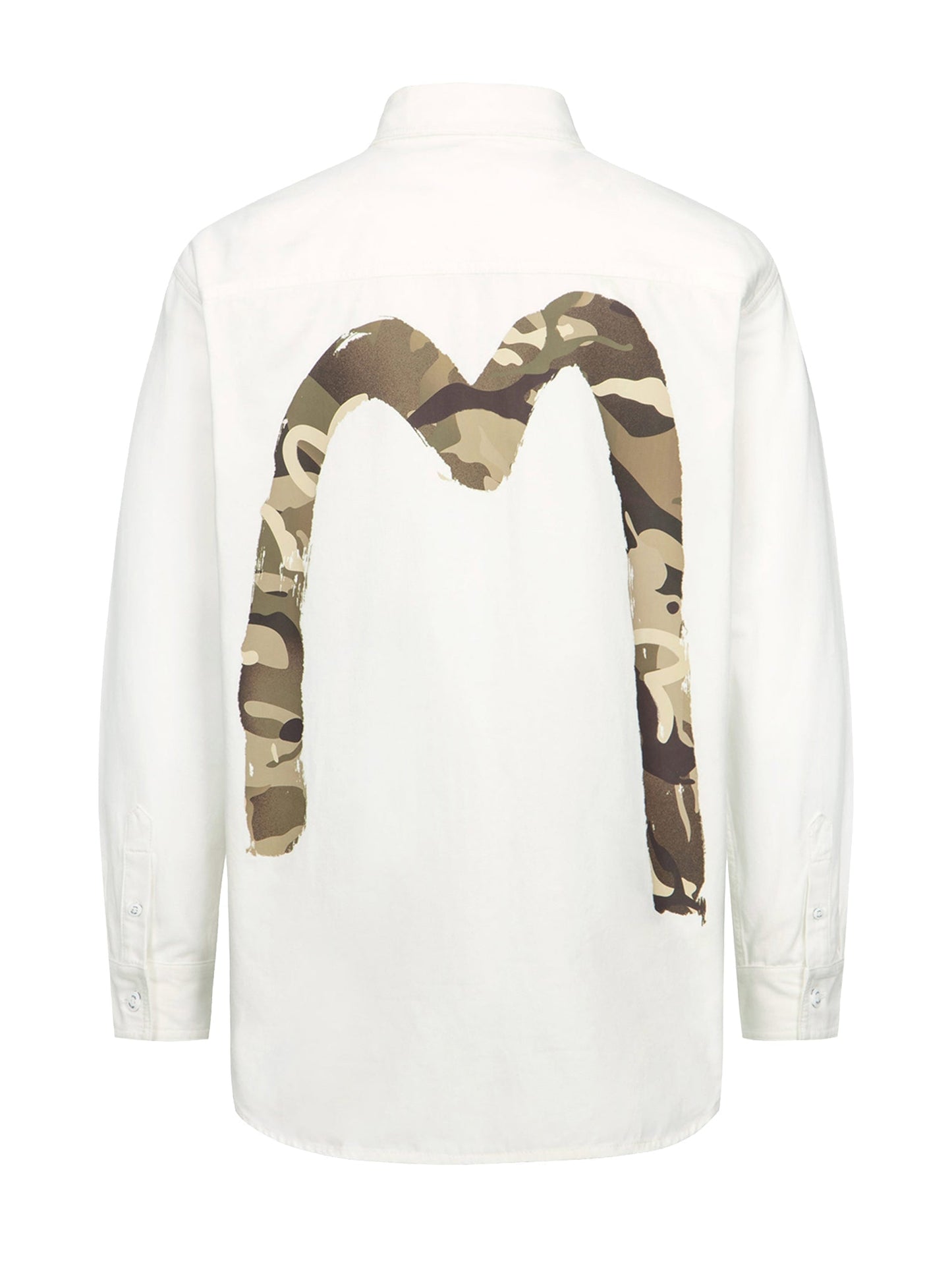 Camouflage Brushstroke Daicock Print Relax Fit Shirt