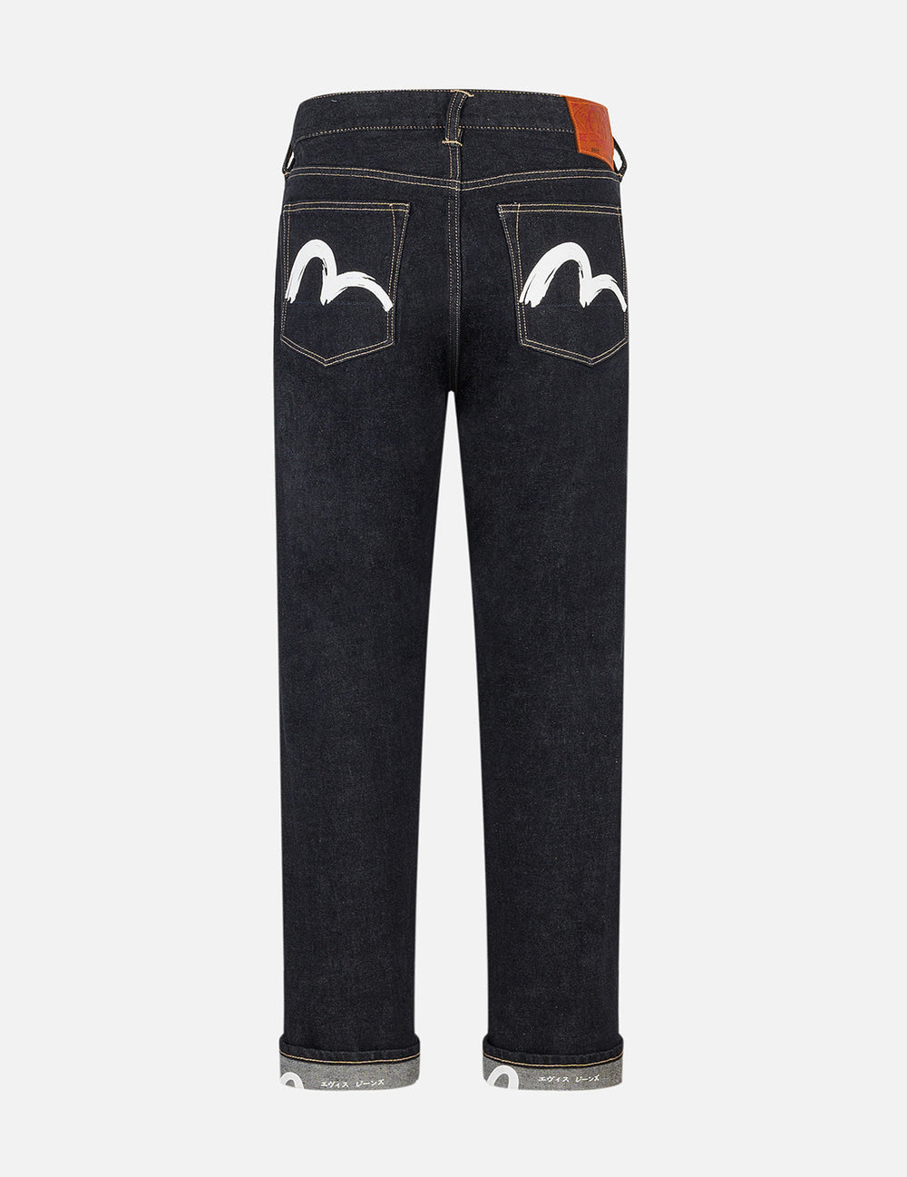 Brushstroke Seagull Print Straight Fit Jeans – EVISU