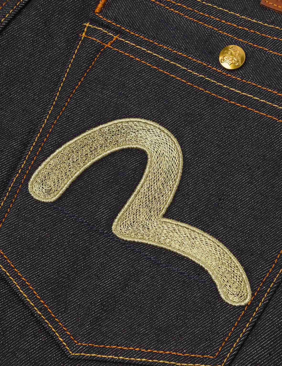 Seagull Metallic Embroidery Taper Fit Jeans #2017