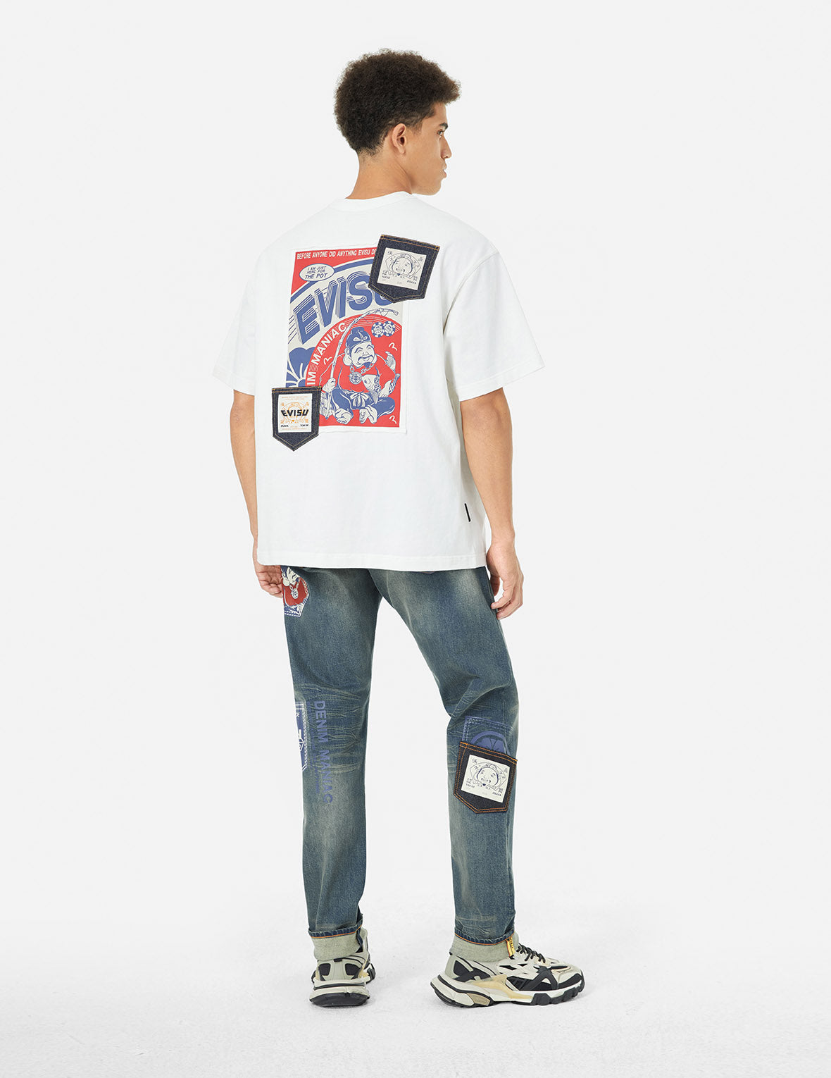 Ebisu Print and Multi-Pocket Carrot Fit Jeans #2017 – EVISU Ebisu Print and Multi-Pocket Carrot Fit Jeans #2017 – EVISU