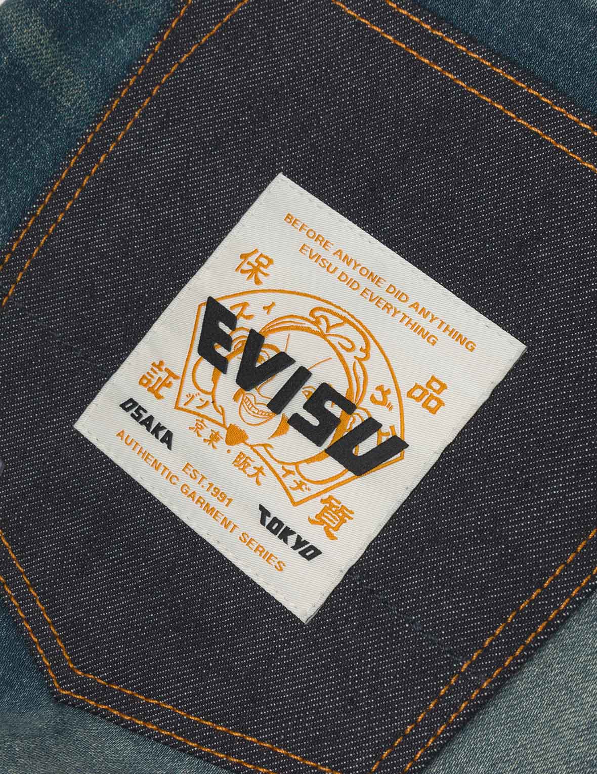 Ebisu Print and Multi-Pocket Carrot Fit Jeans #2017