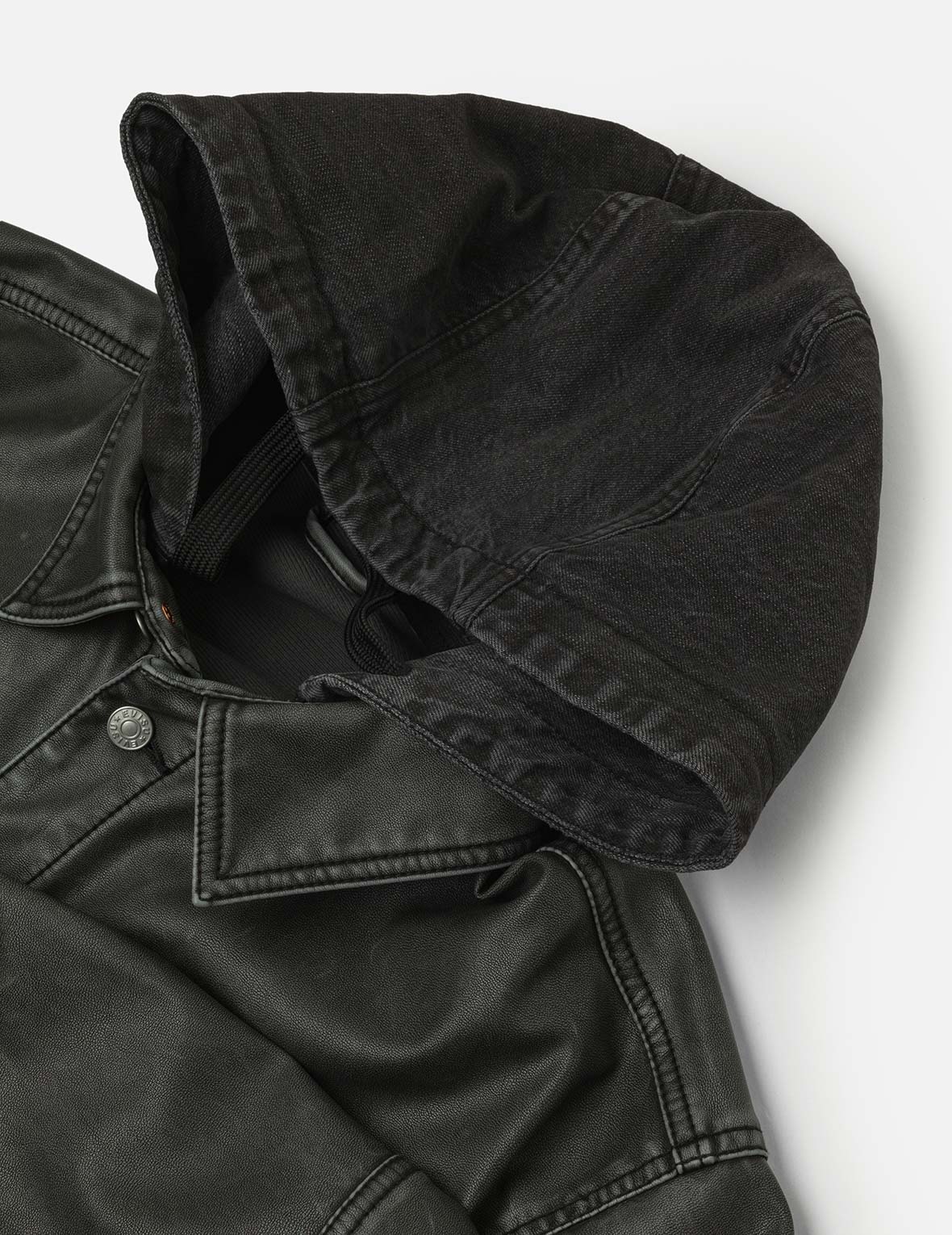 CHALLENGER / QUILTING LEATHER JACKET -Black-