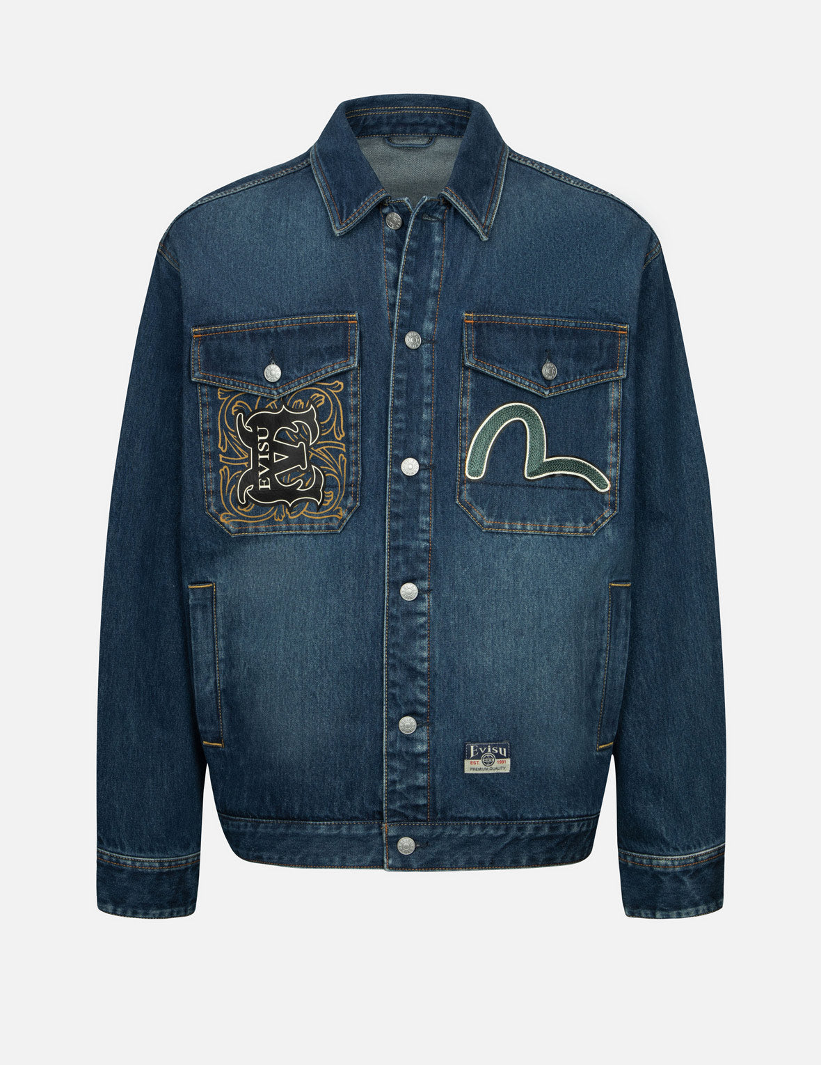 Urban outfitters Logo store print denim jacket