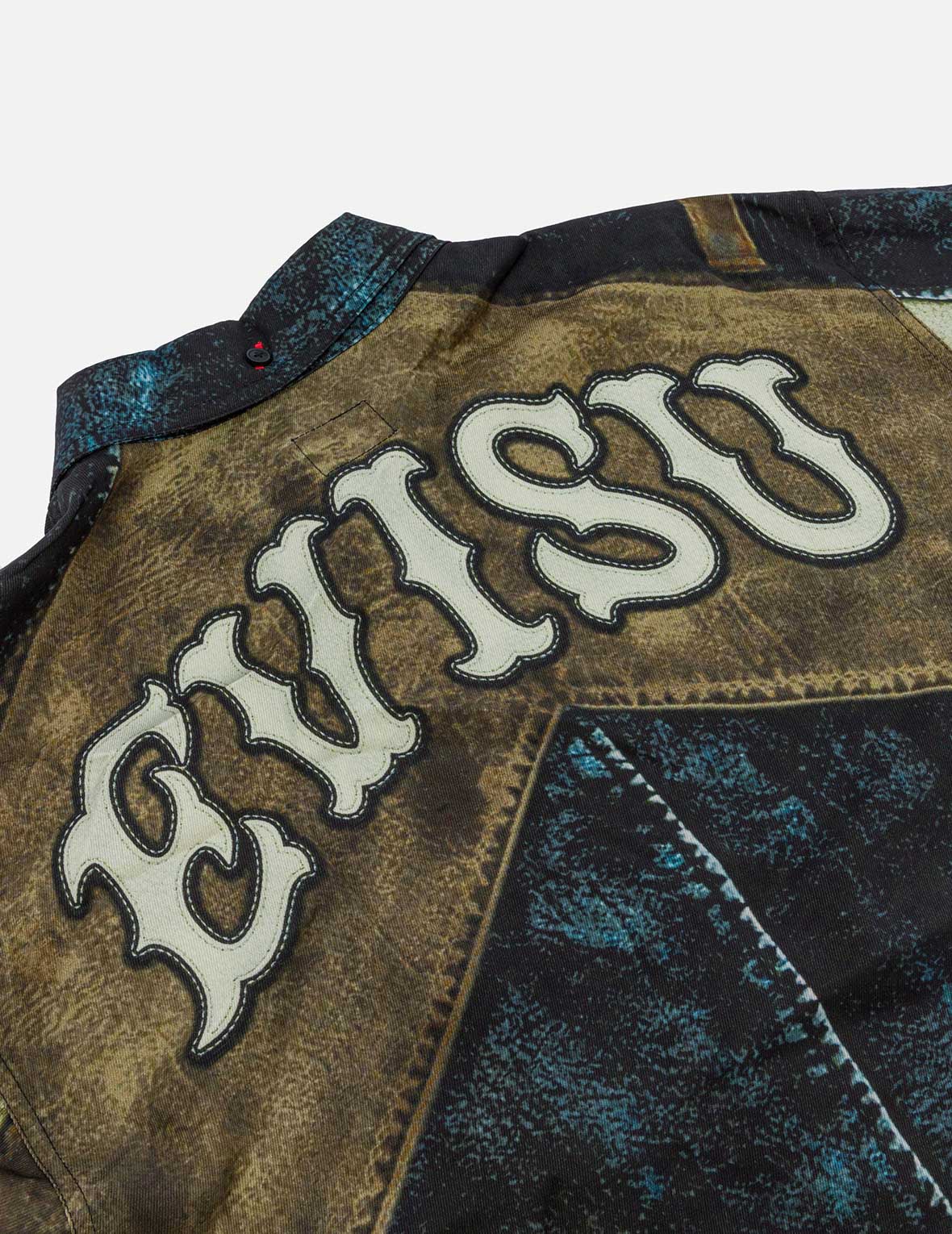 Replicate Biker Print Relax Fit Long-Sleeve Shirt