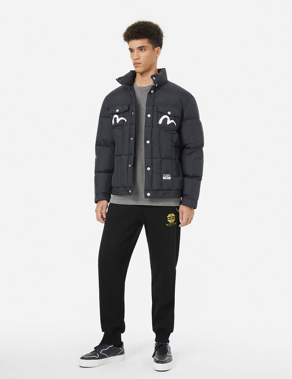 Kamon and Evisu Foil Print Straight Fit Sweatpants – EVISU
