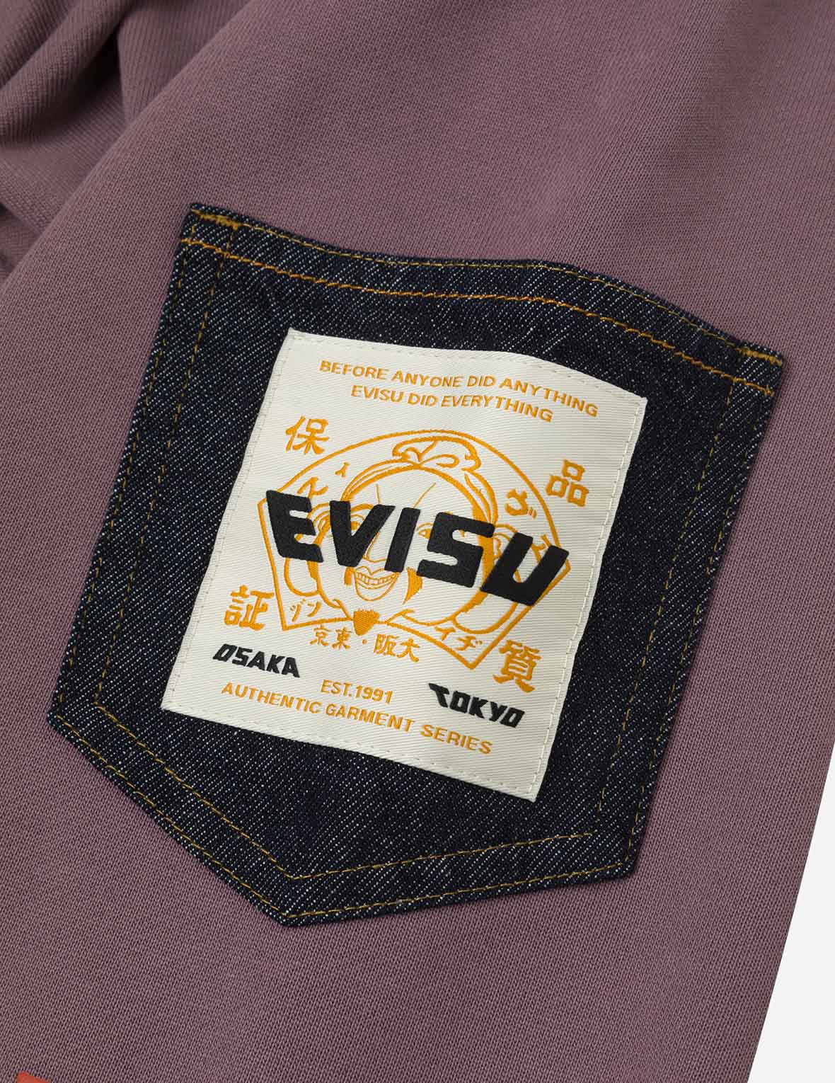 Washed Multi-pocket and Logos Print Straight Fit Sweatpants – EVISU