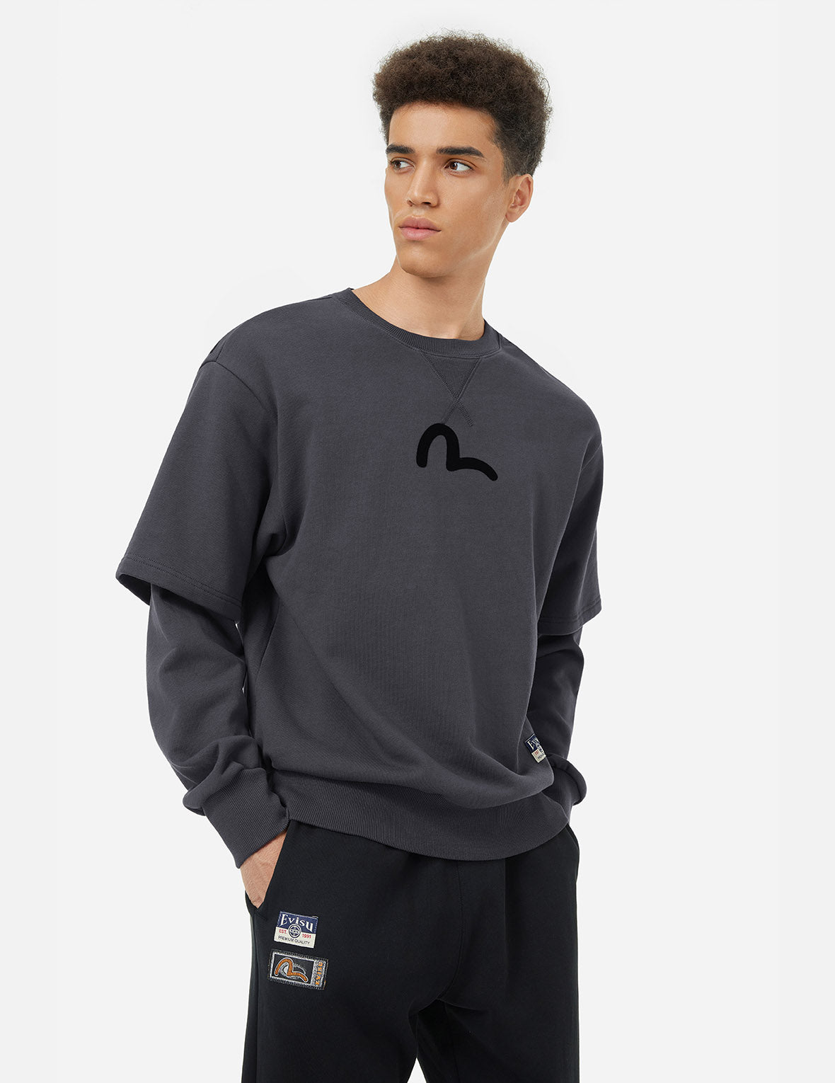 2-in-1 Multi-Print Relax Fit Sweatshirt – EVISU
