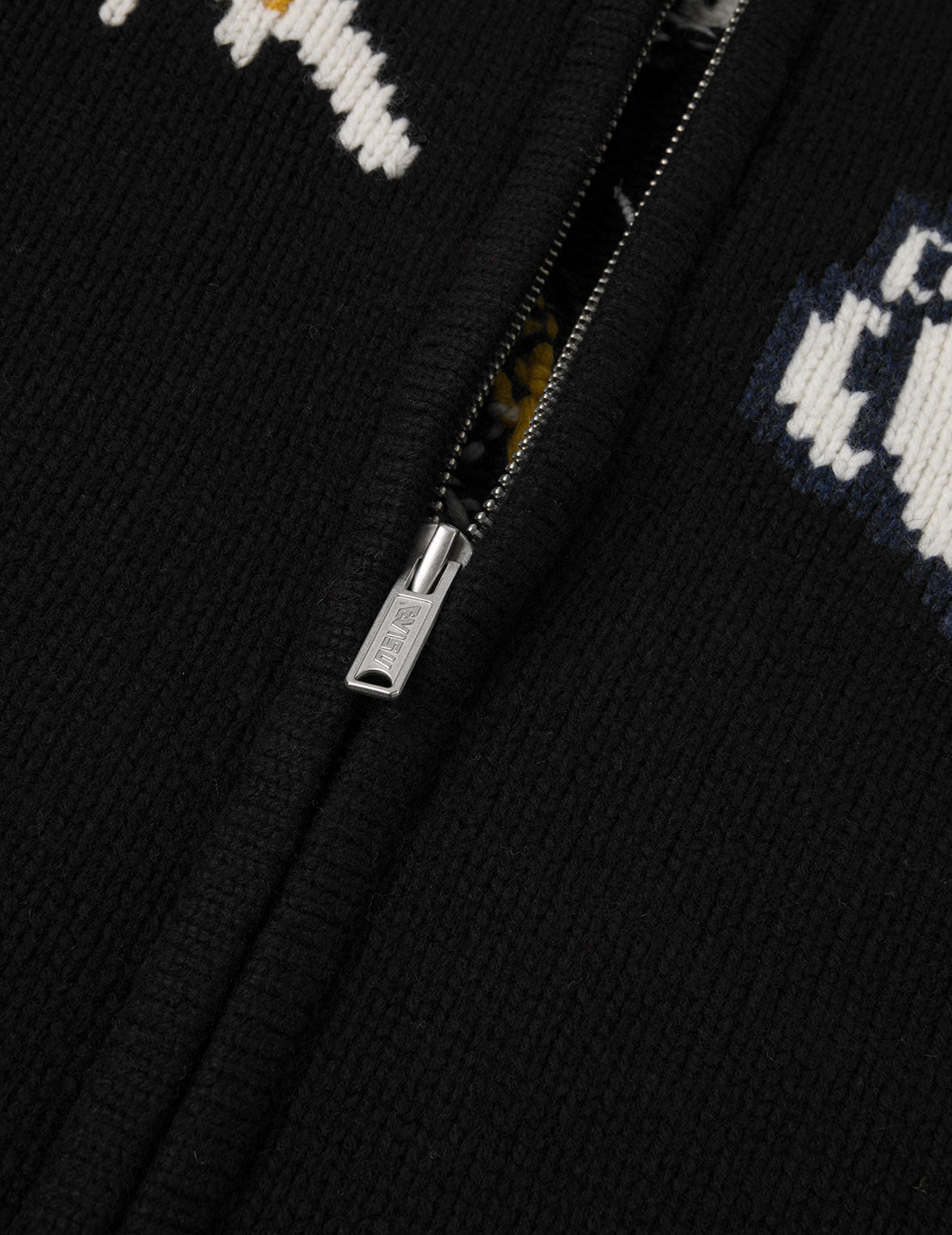 Henohenomohe Godhead Intarsia Knit Relax Fit Cardigan