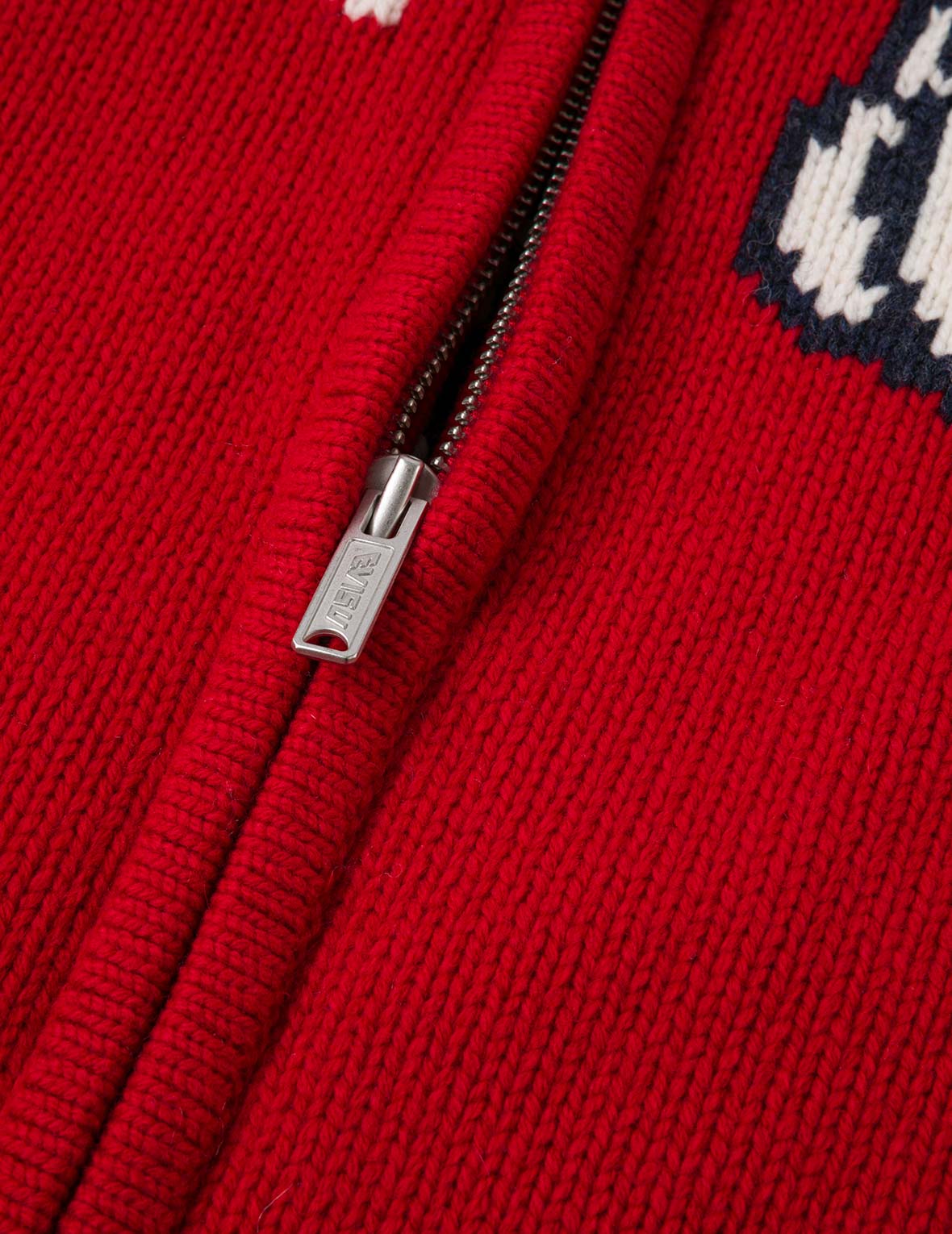 Henohenomohe Godhead Intarsia Knit Relax Fit Cardigan