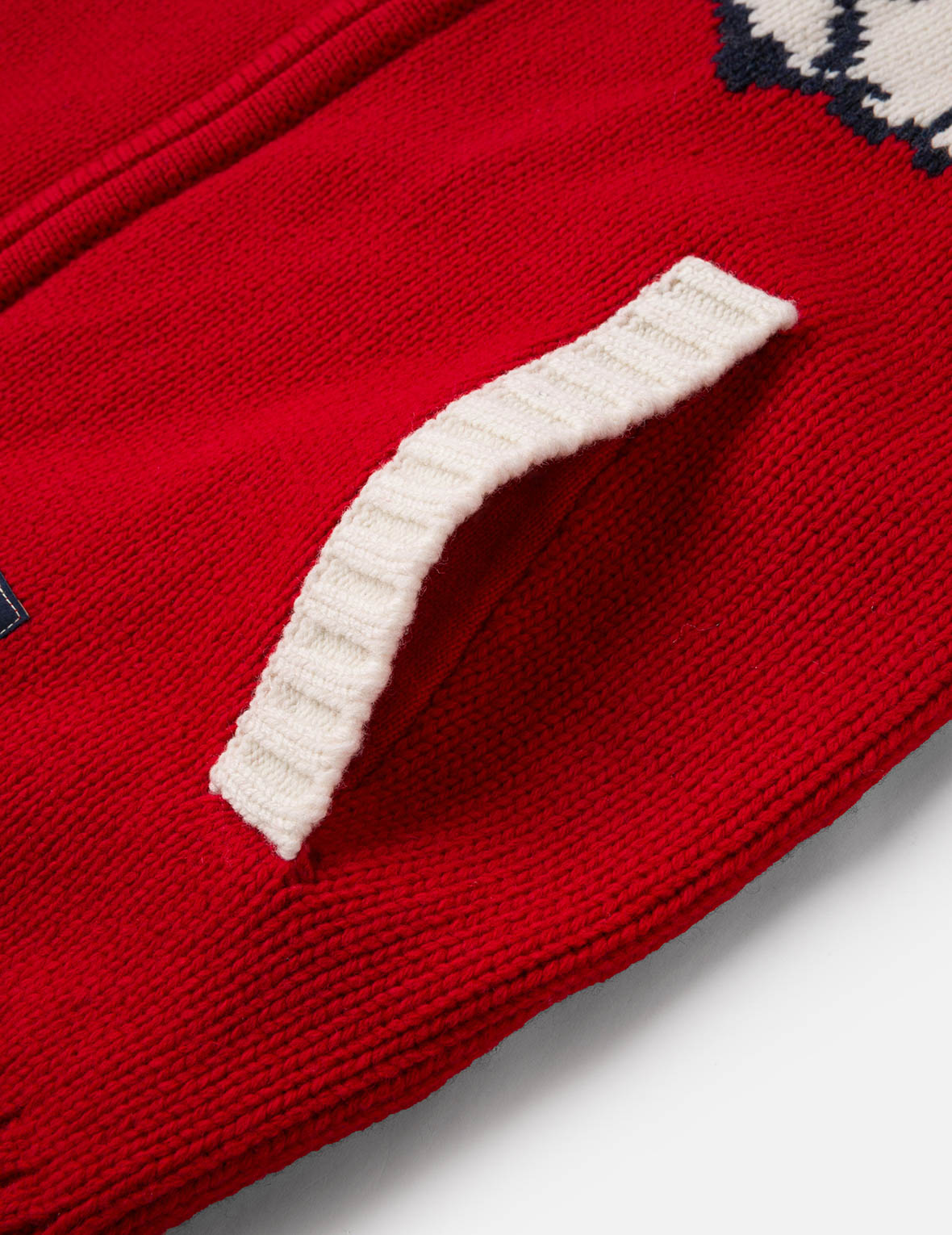 Henohenomohe Godhead Intarsia Knit Relax Fit Cardigan