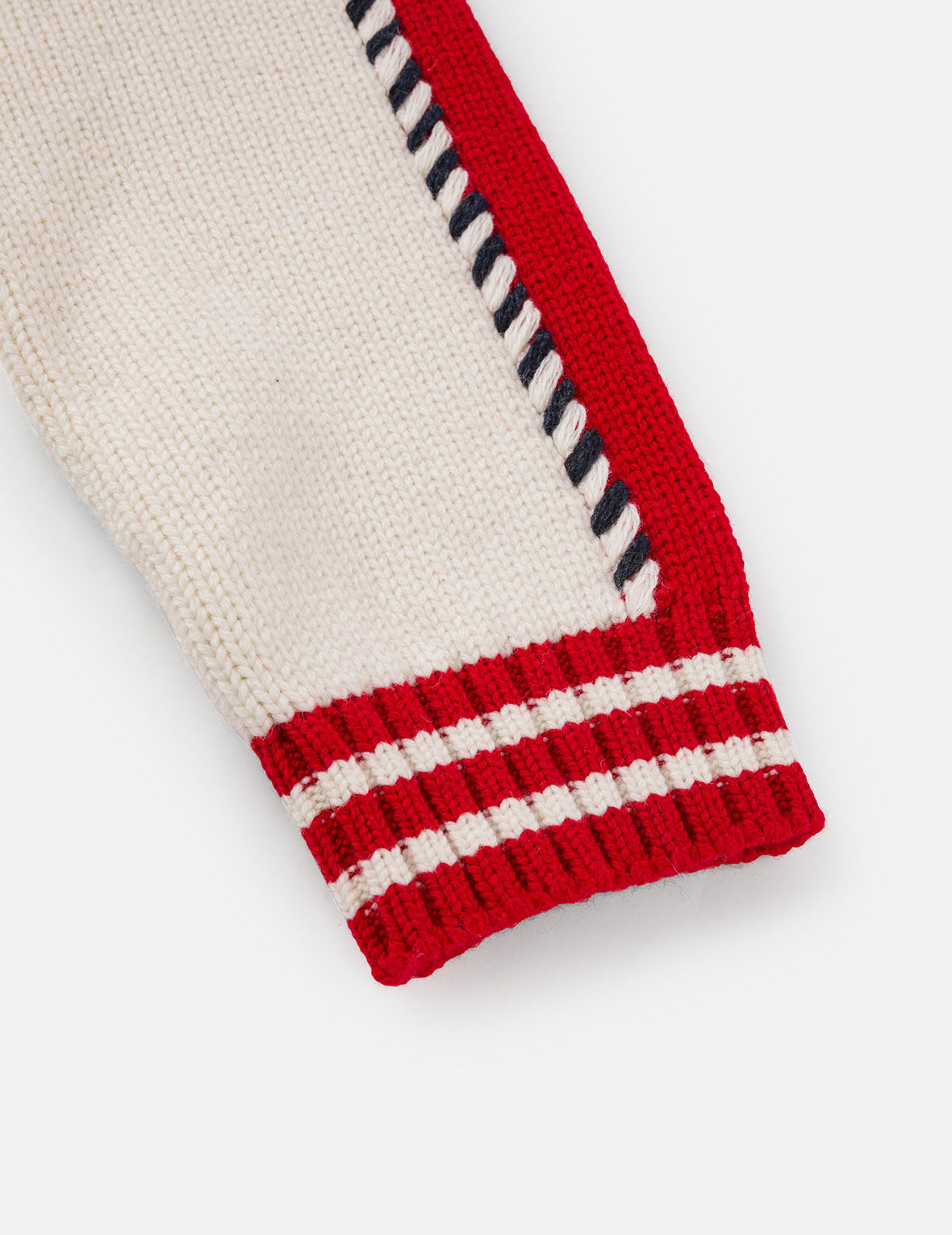 Henohenomohe Godhead Intarsia Knit Relax Fit Cardigan