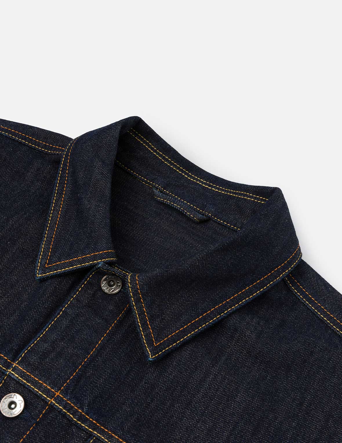 Grateful Crane Embroidery Relax Fit Denim Jacket