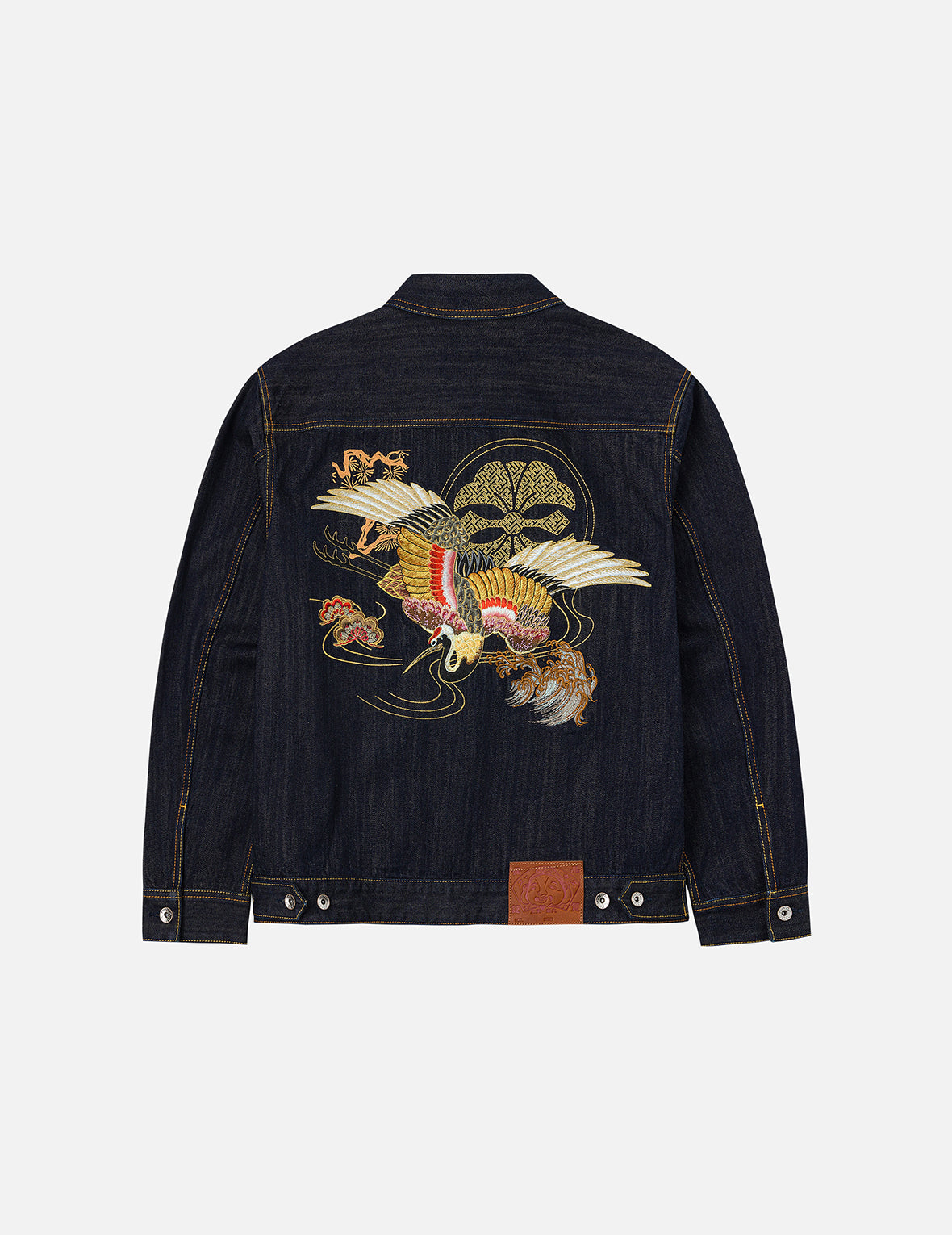 EVISU Gジャン 日本製　寅年限定　ペイント　希少　Size 40 Grateful Crane Embroidery Relax Fit Denim Jacket – EVISU