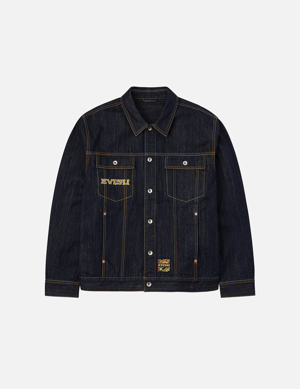 Grateful Crane Embroidery Relax Fit Denim Jacket – EVISU