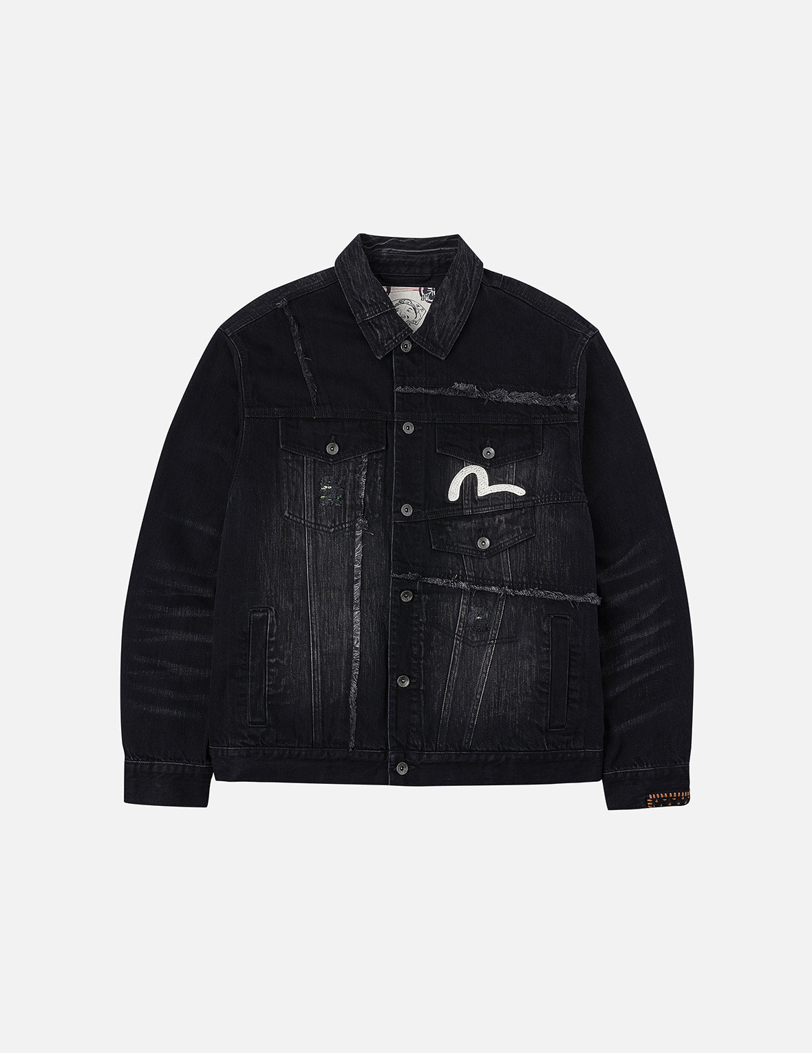 Multi-Pocket Relax Fit Washed Denim Jacket – EVISU