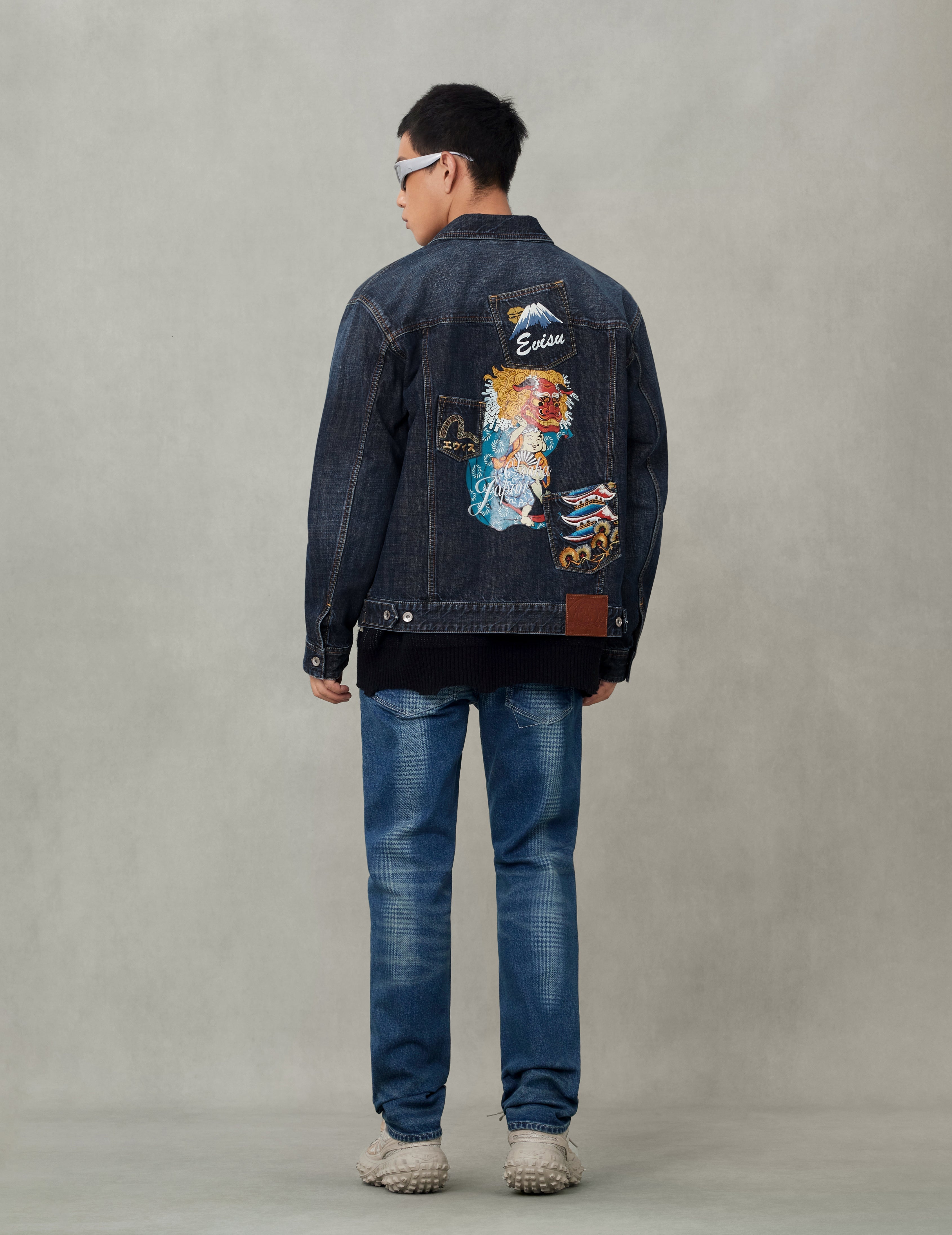 EVISU道楽 刺繍パッチ付きライフジャケット 馬年刺繍 デニムジャケット – EVISU