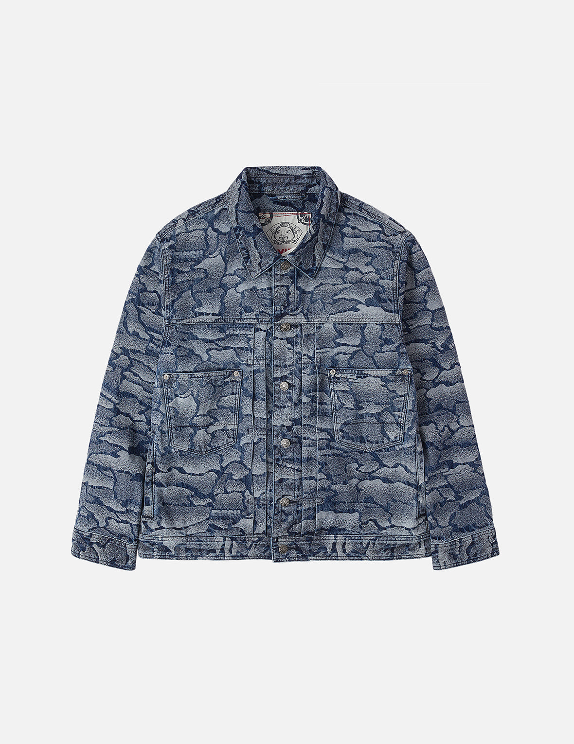 Allover Ishigaki Camouflage Jacquard Regular Fit Denim Jacket – EVISU
