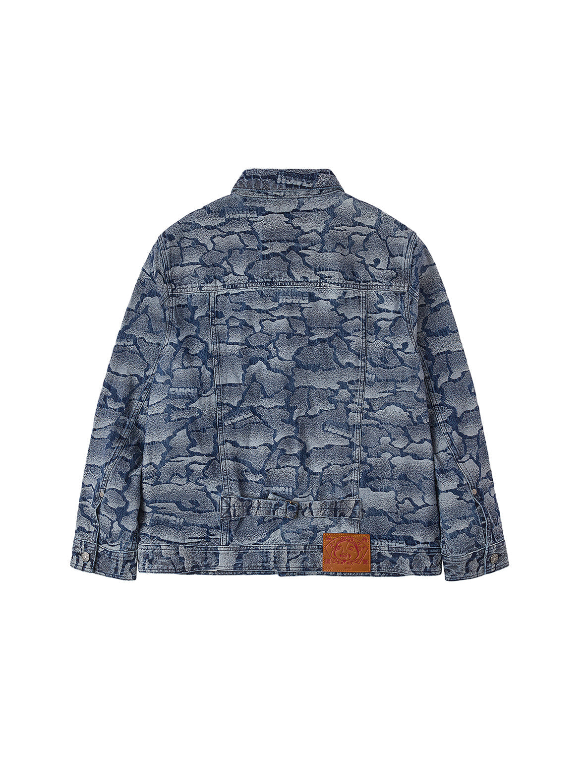 Allover Ishigaki Camouflage Jacquard Regular Fit Denim Jacket – EVISU
