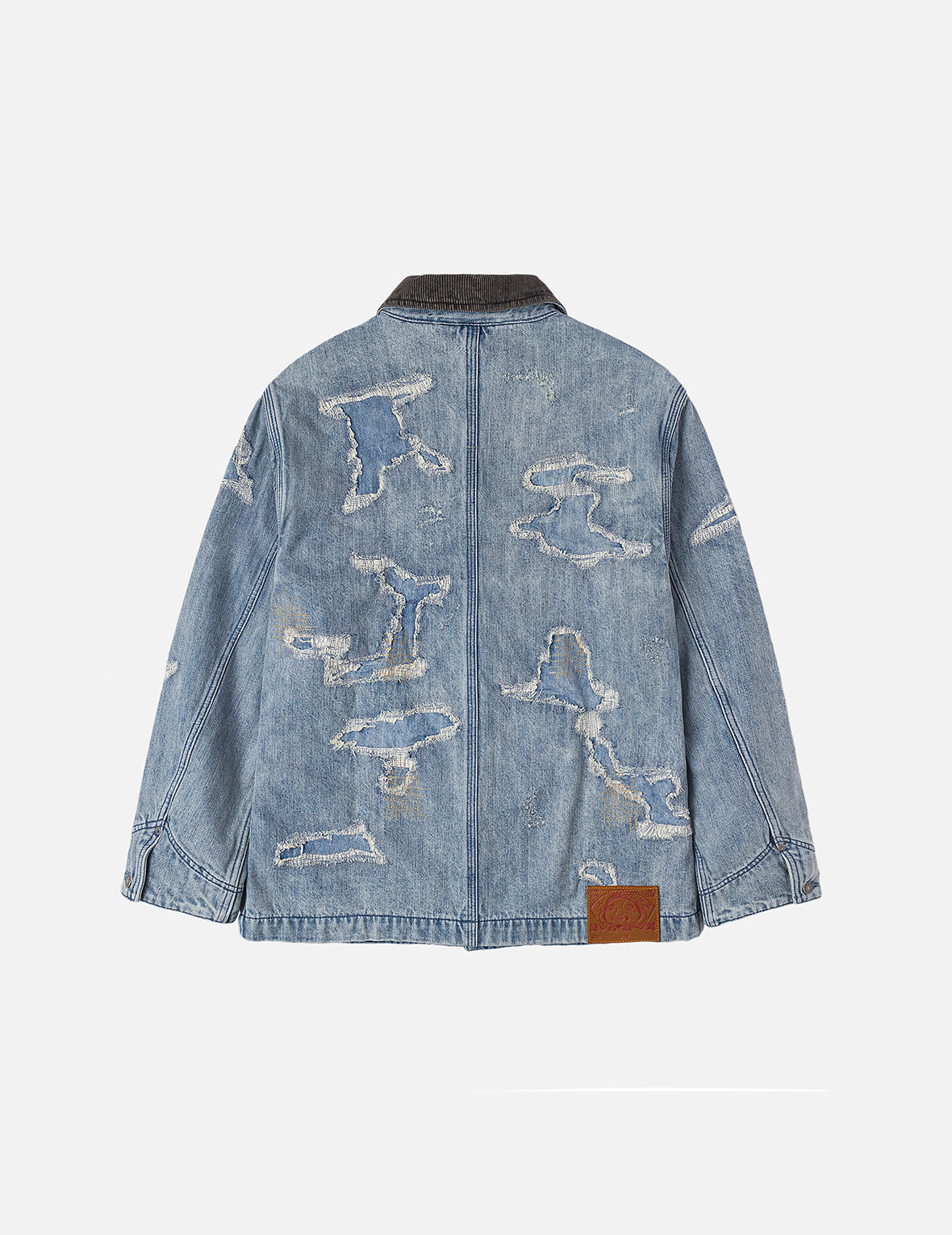 Distressed Fashion Fit Denim Jacket