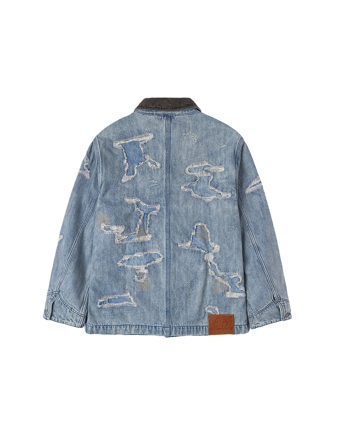 Distressed Fashion Fit Denim Jacket